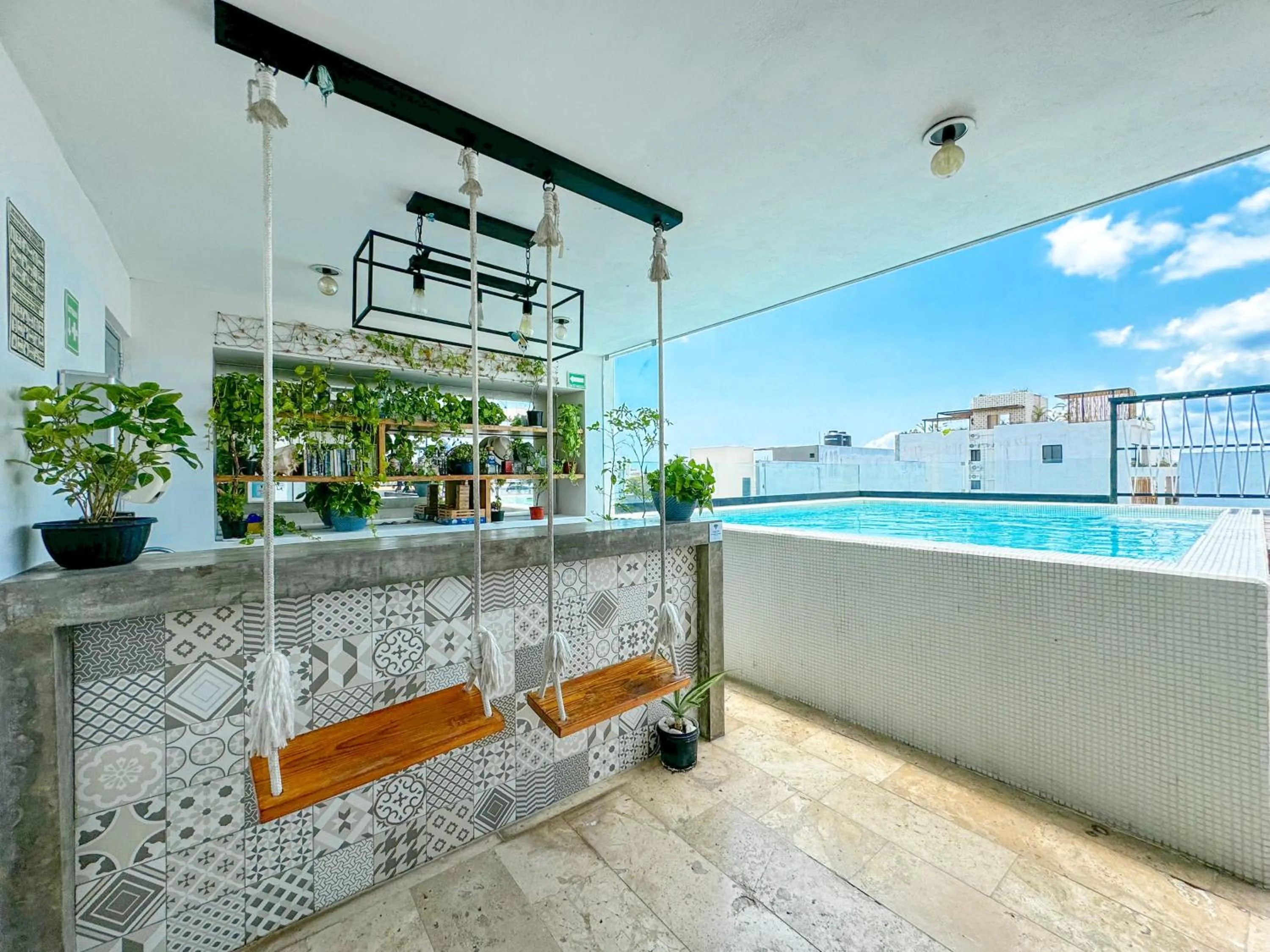 Swimming pool in Hotelito del Mar Playa del Carmen