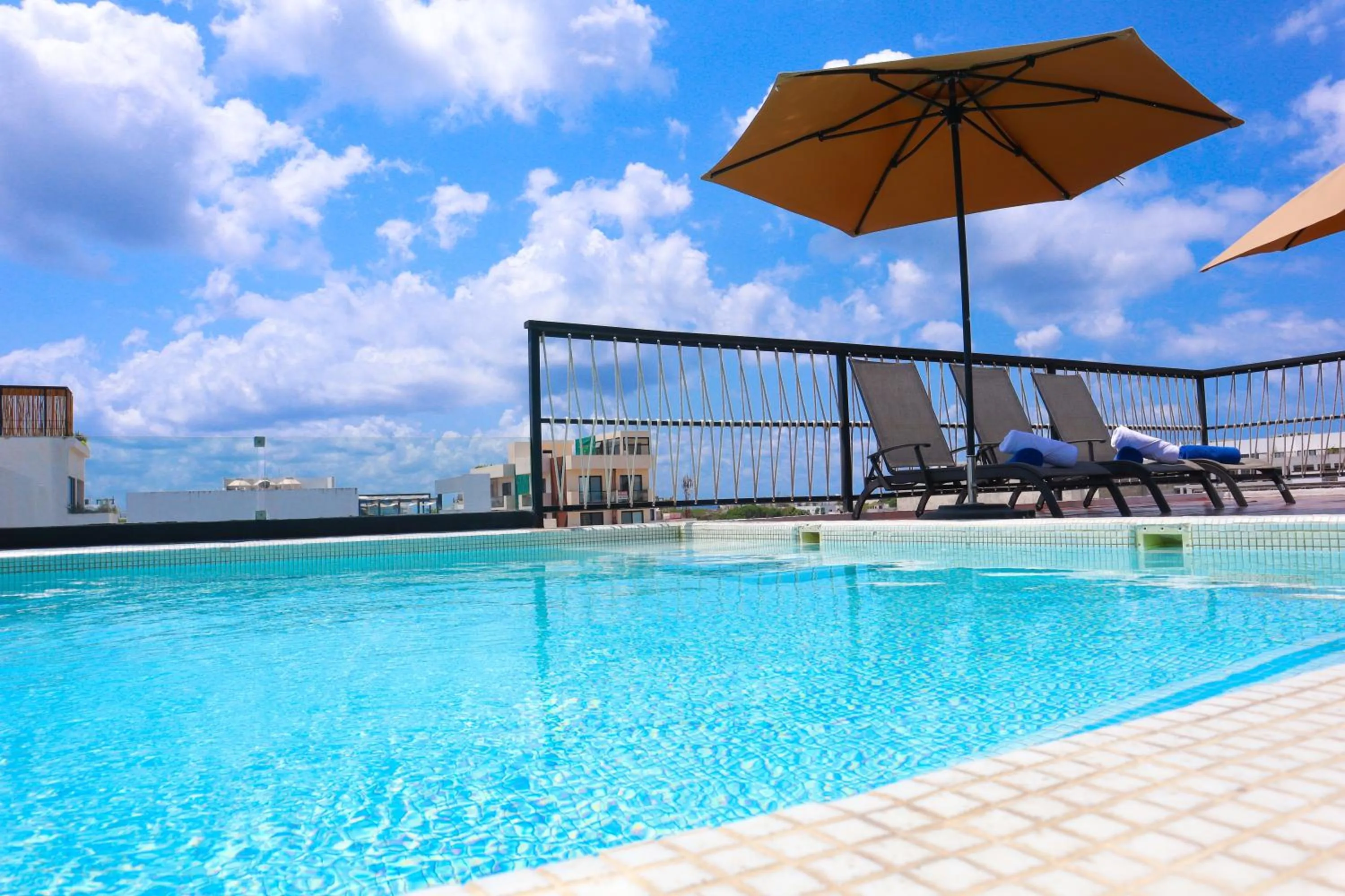 Swimming pool in Hotelito del Mar Playa del Carmen