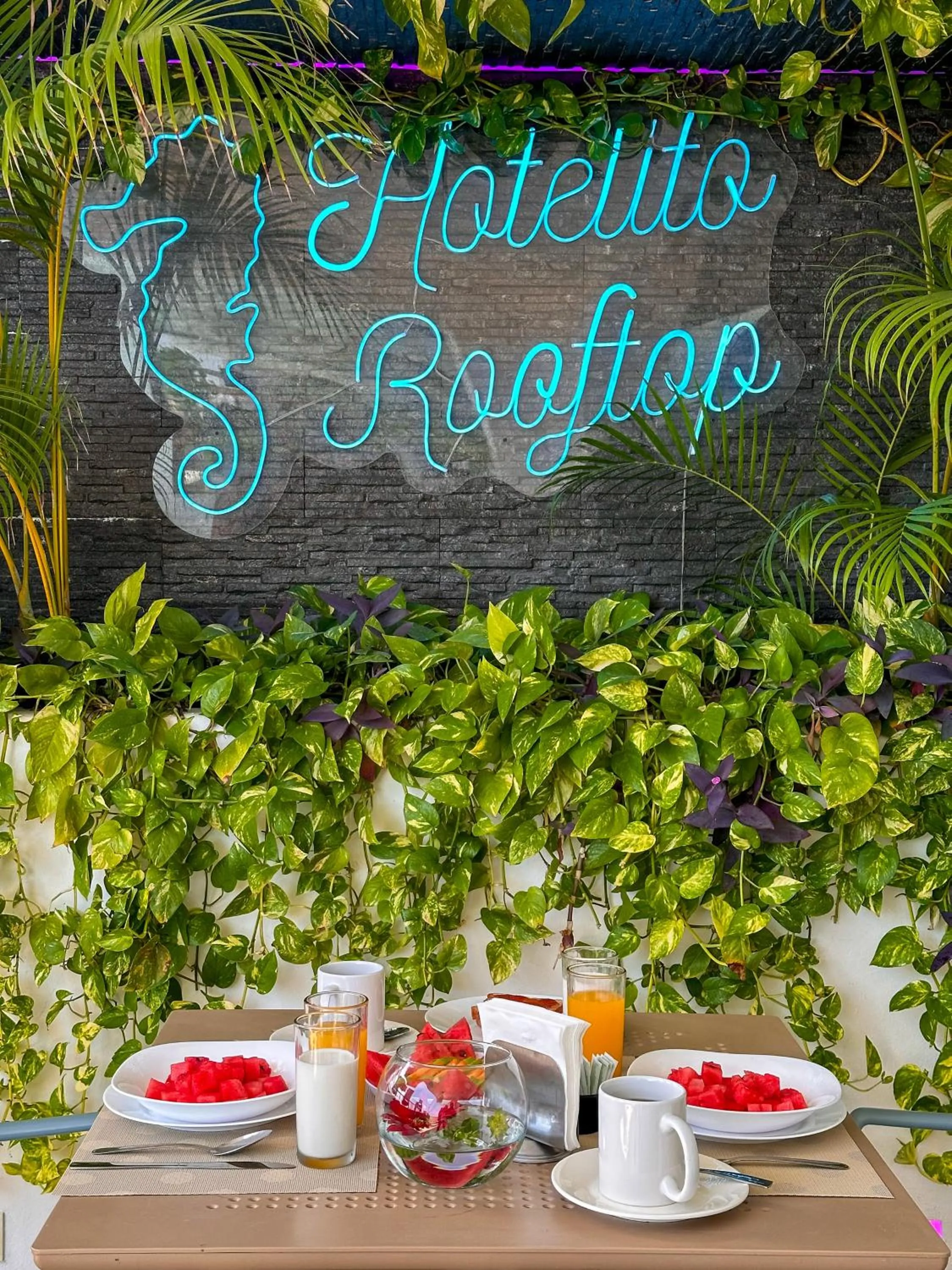 Breakfast in Hotelito del Mar Playa del Carmen