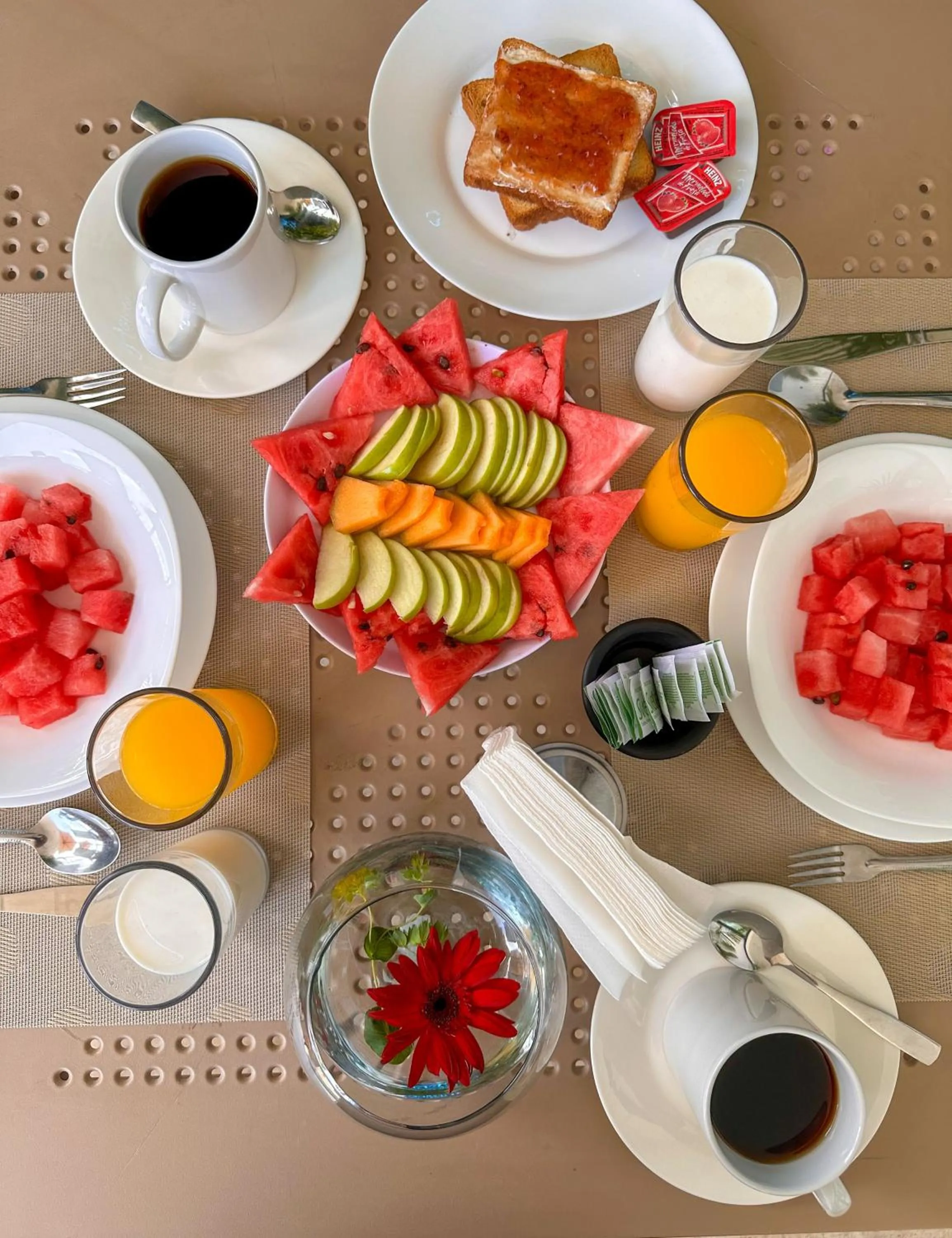 Breakfast in Hotelito del Mar Playa del Carmen