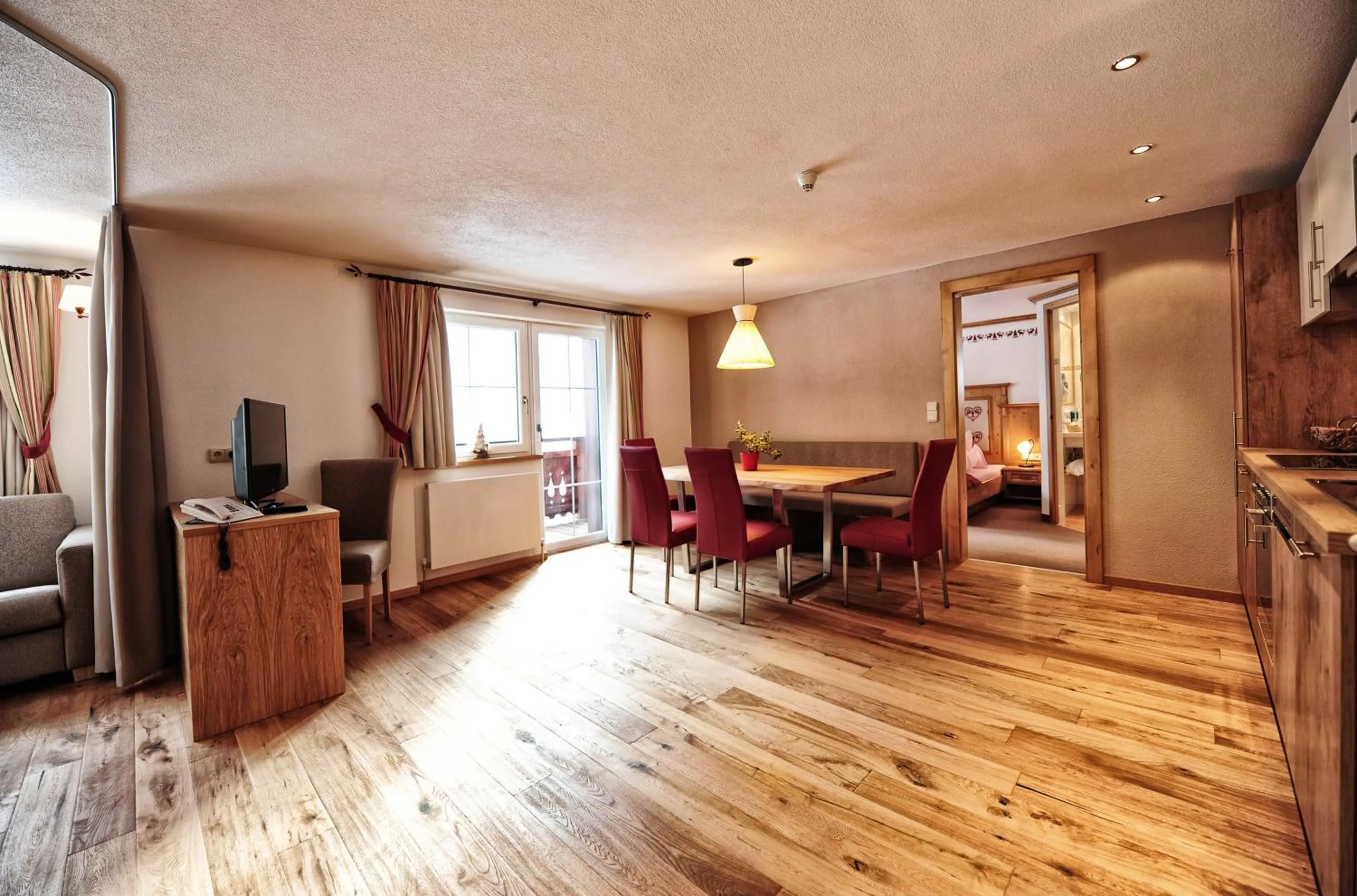 Kitchen or kitchenette in Hotel Dorfstadl