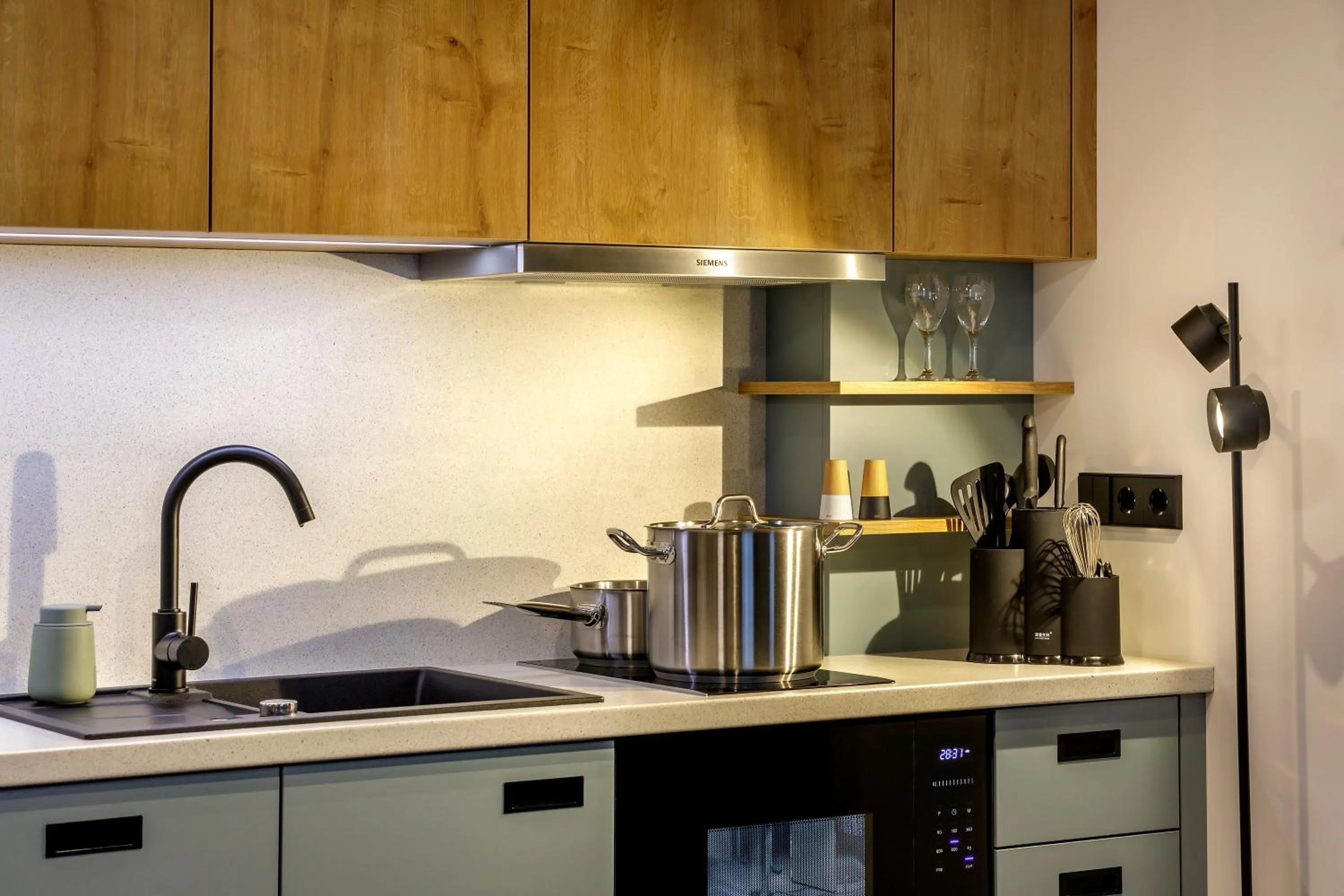 Kitchen or kitchenette in Gasthof zum Löwen