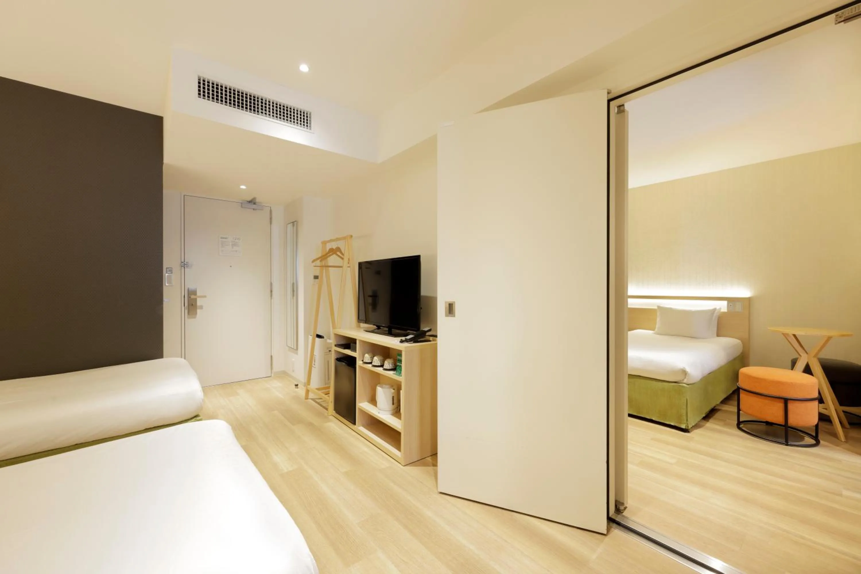 Bed in karaksa hotel Sapporo