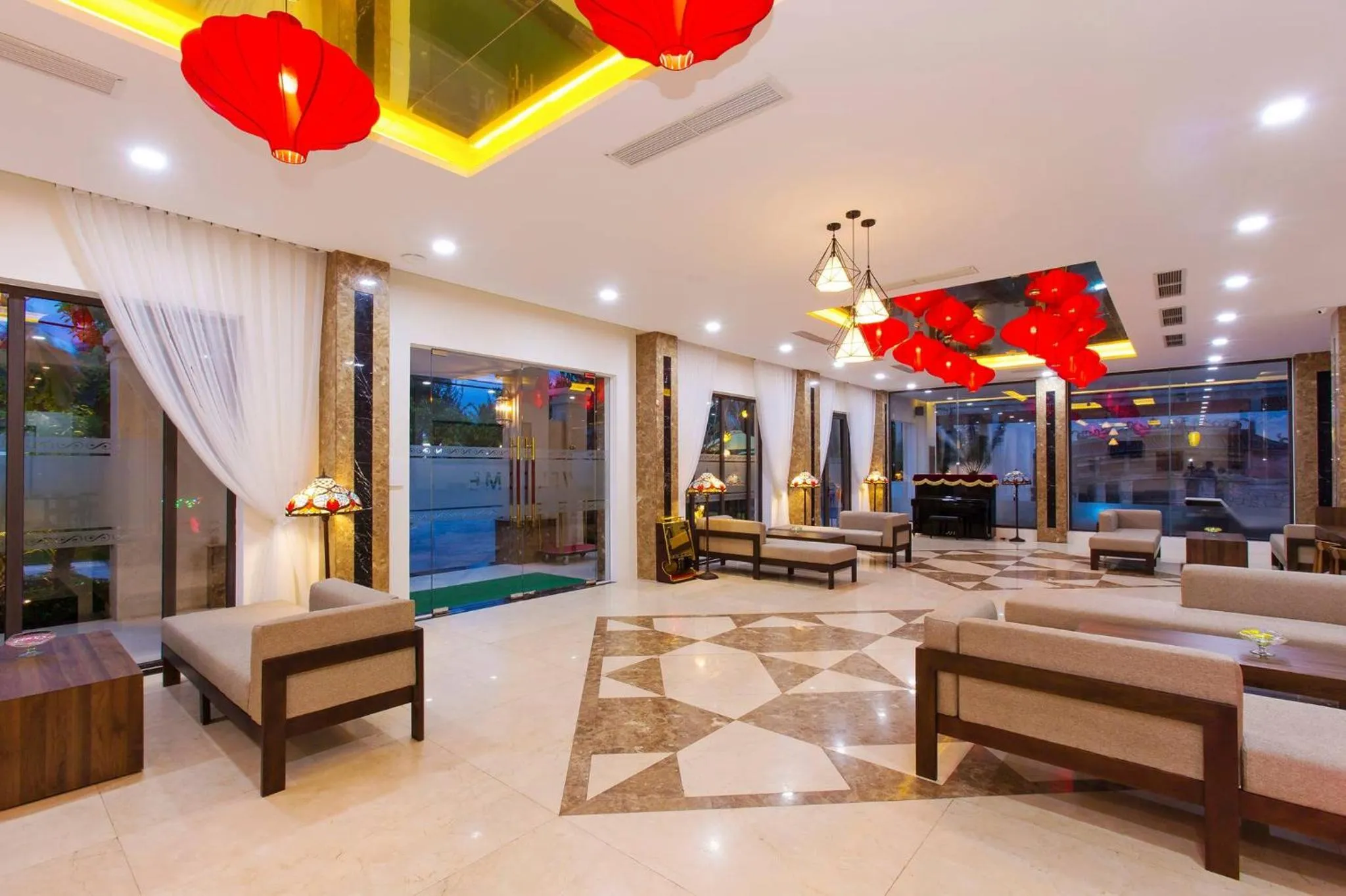 Lobby or reception in Ally Beach Boutique Hotel Hoian