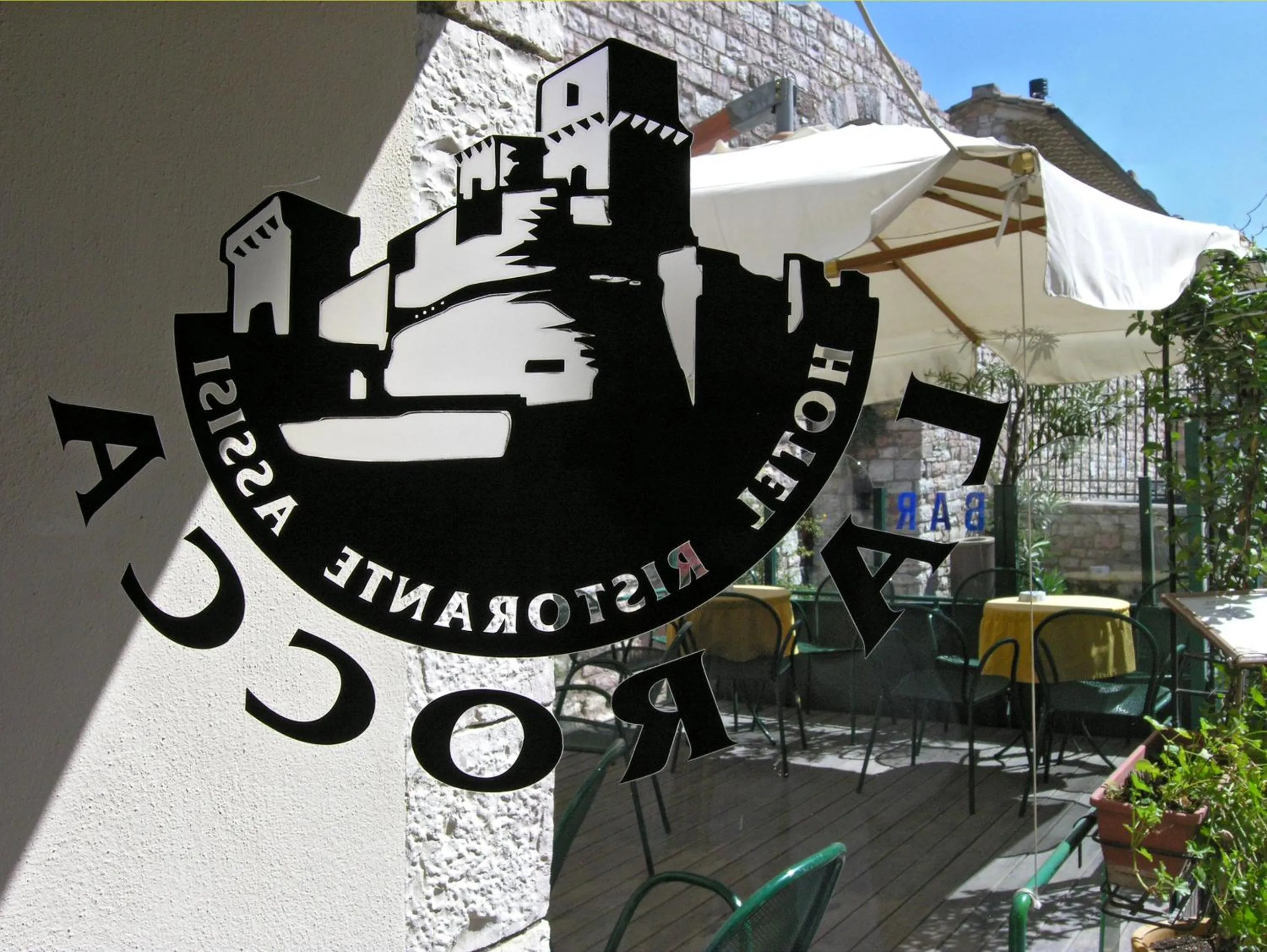 Patio in Hotel La Rocca