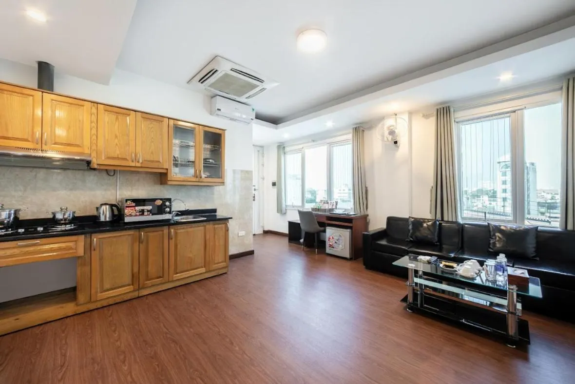 Kitchen or kitchenette in A25 Hotel - 28 Trần Quý Cáp