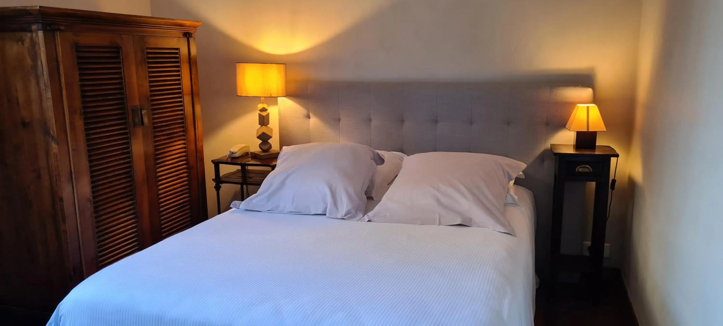 Bedroom, Bed in Logis Hôtel - Restaurant Résidence Les Cèdres