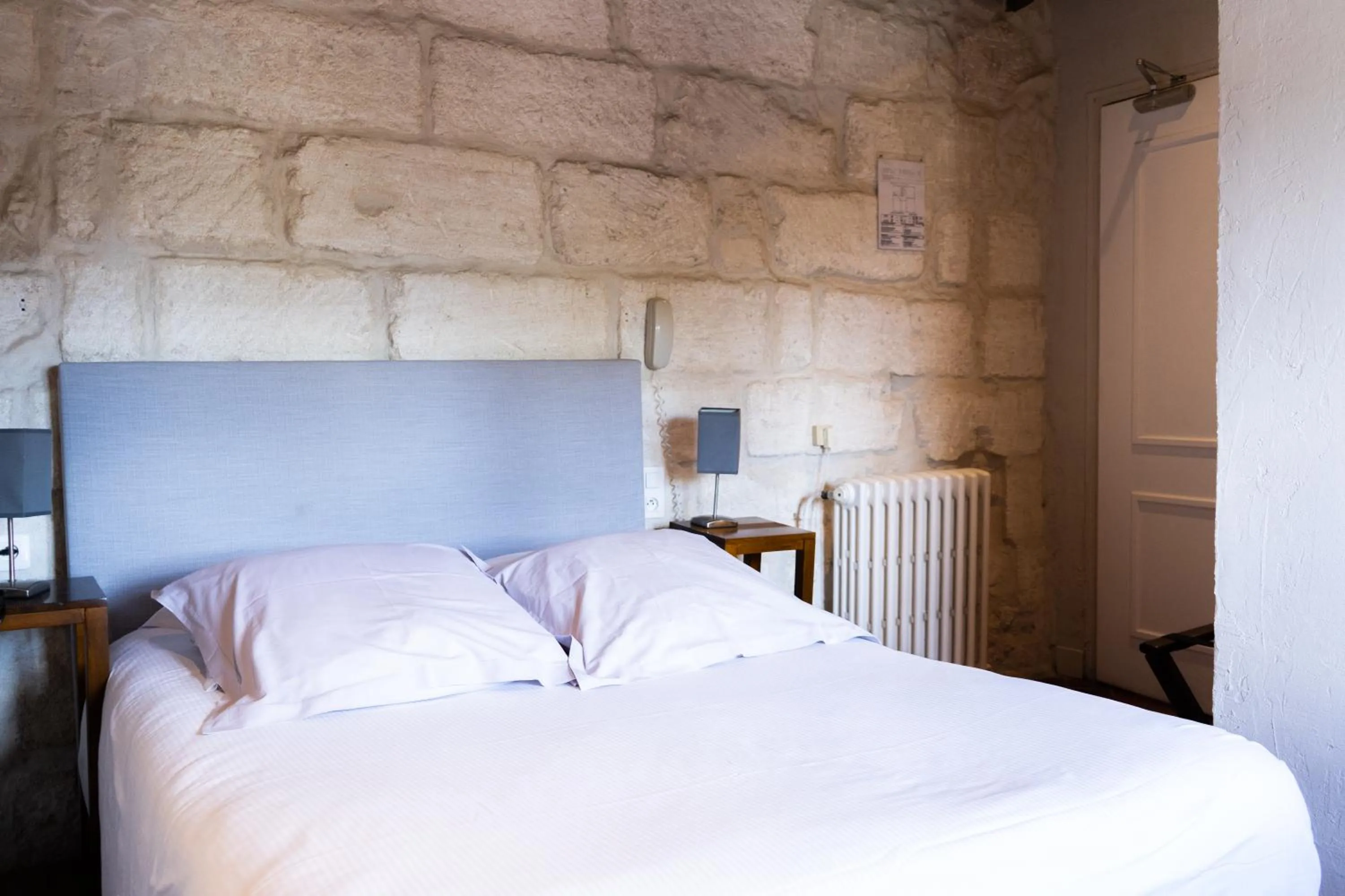 Bedroom, Bed in Logis Hôtel - Restaurant Résidence Les Cèdres