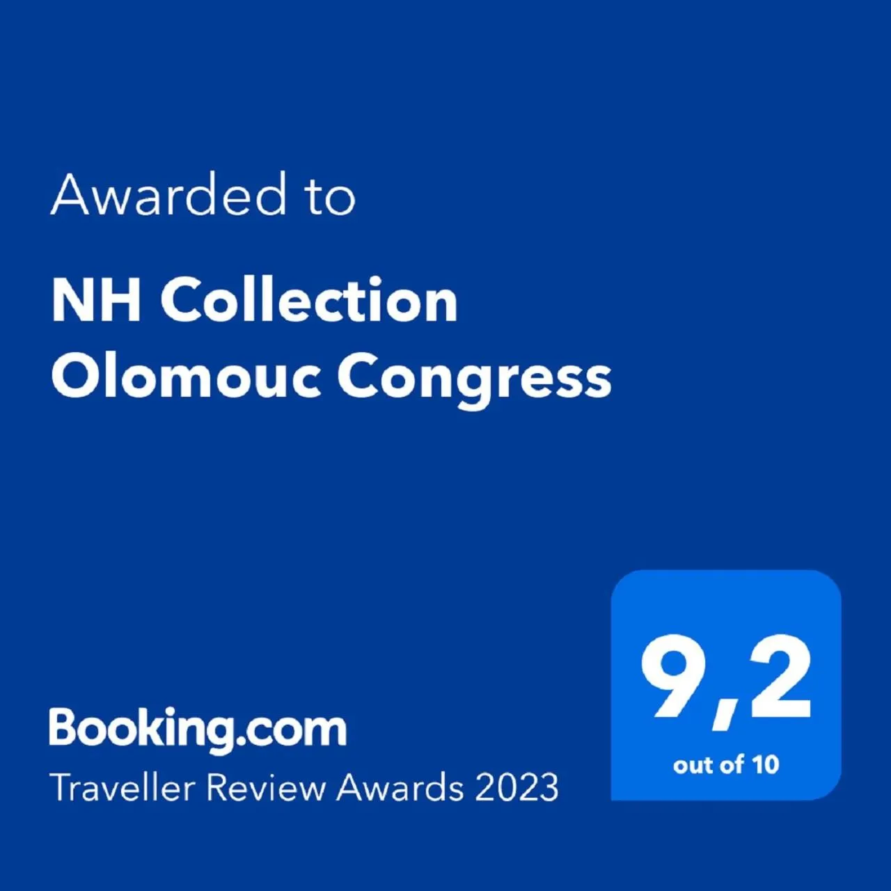 Certificate/Award in NH Collection Olomouc Congress