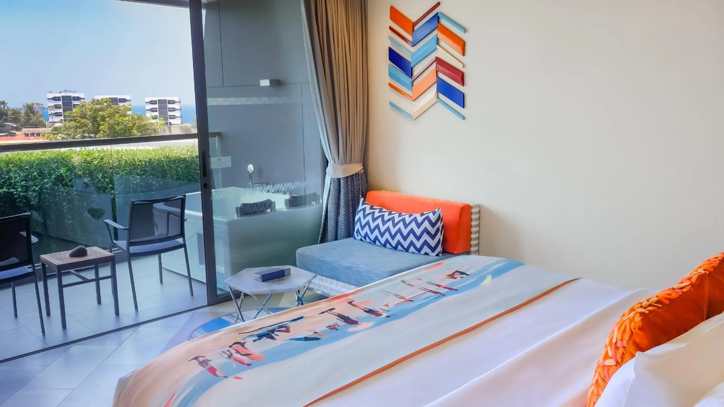 Bed in The SIS Kata Resort - Adult Only