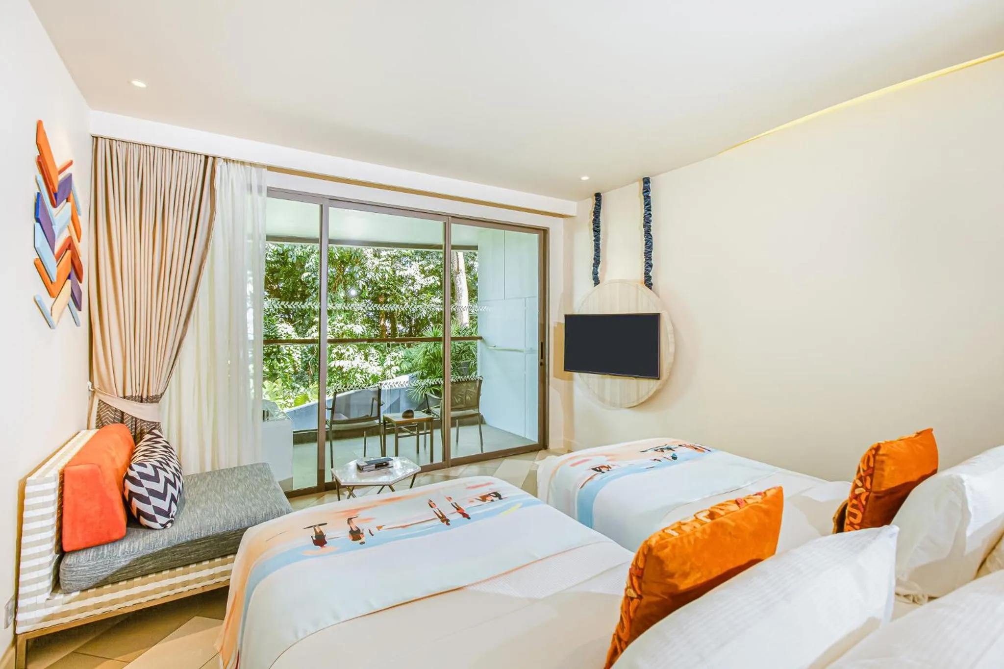Bed in The SIS Kata Resort - Adult Only