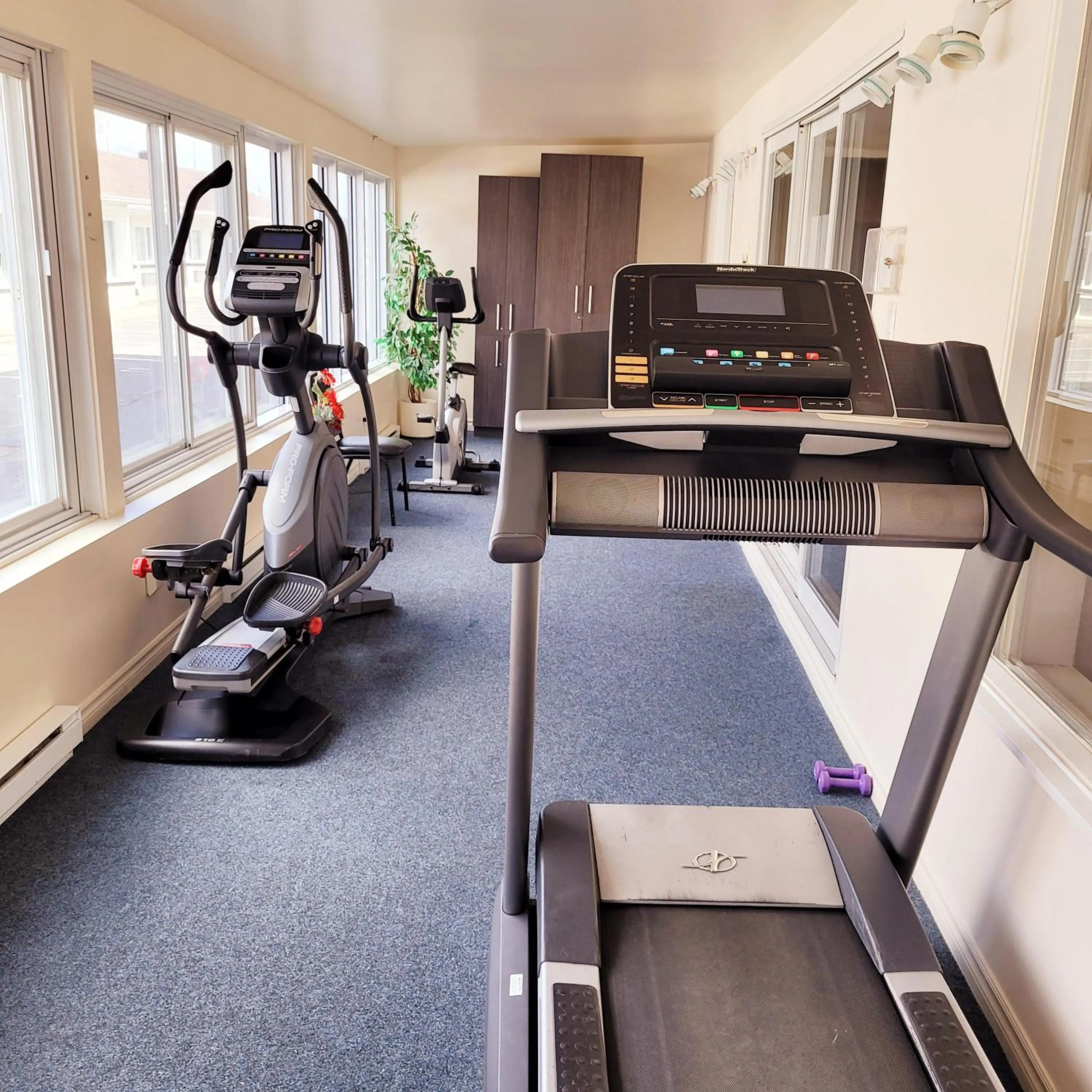 Fitness centre/facilities in Hotel et Motel Le Chateauguay