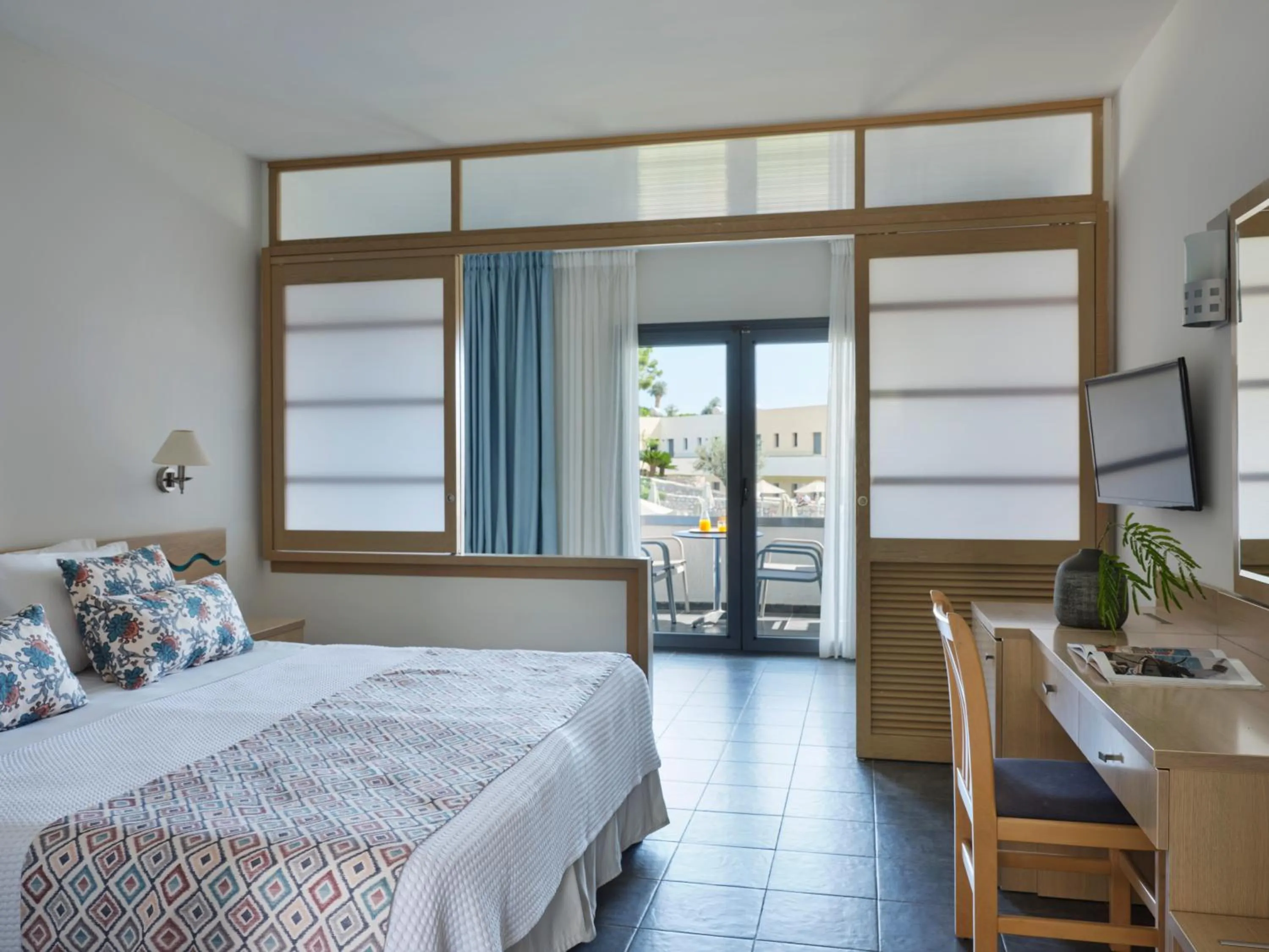 Bedroom, Bed in Atlantica Mikri Poli Rhodes