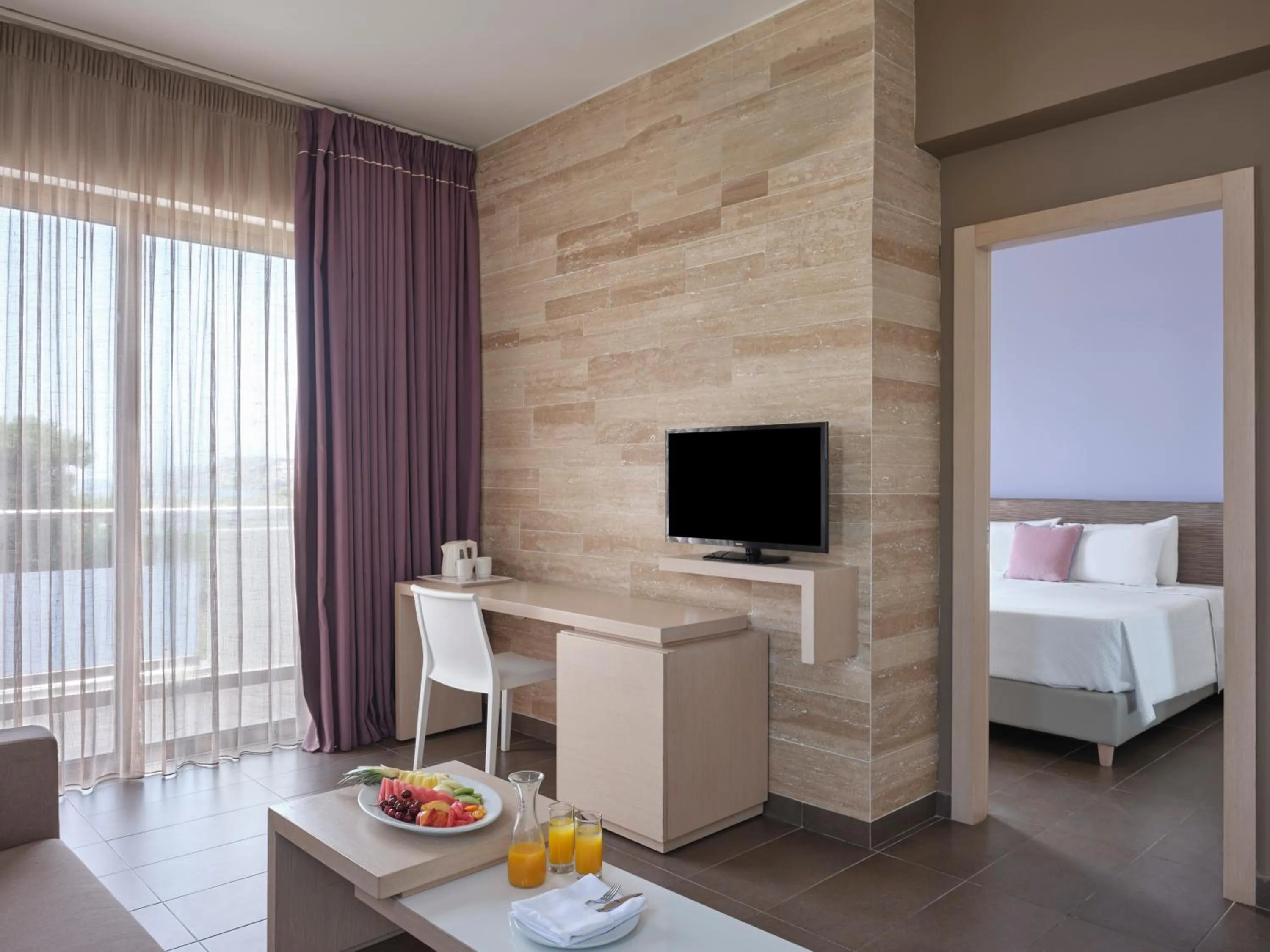 TV and multimedia, Bed in Atlantica Mikri Poli Rhodes