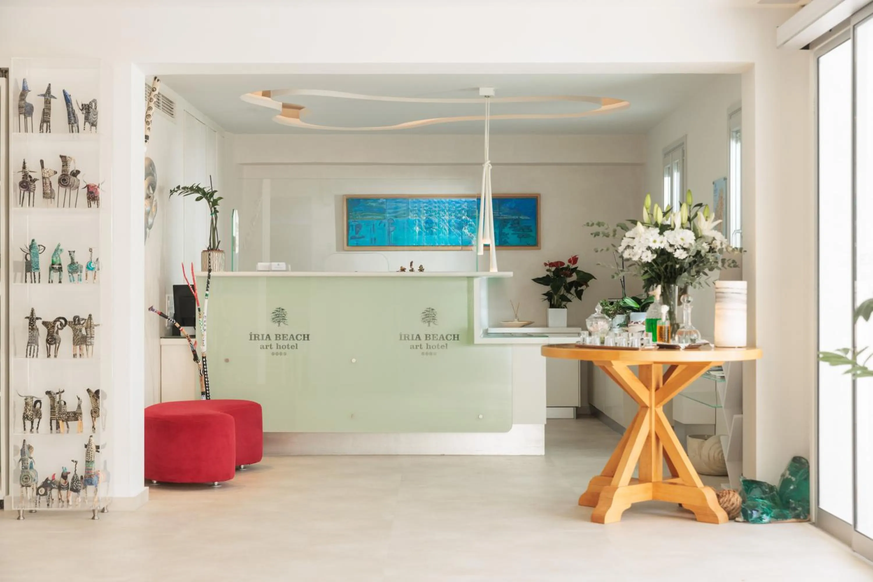 Lobby or reception in Iria Beach Art Hotel