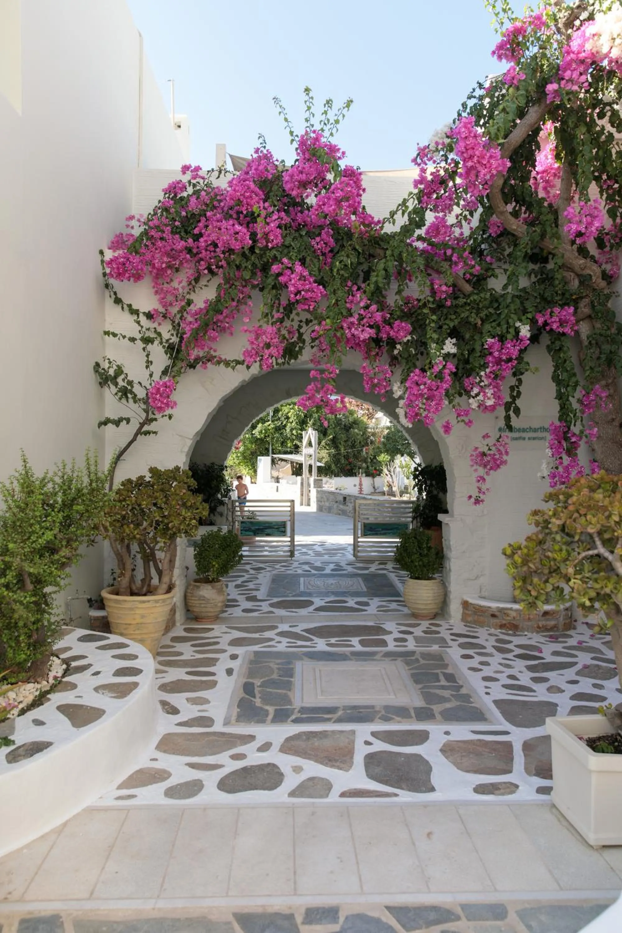 Garden in Iria Beach Art Hotel
