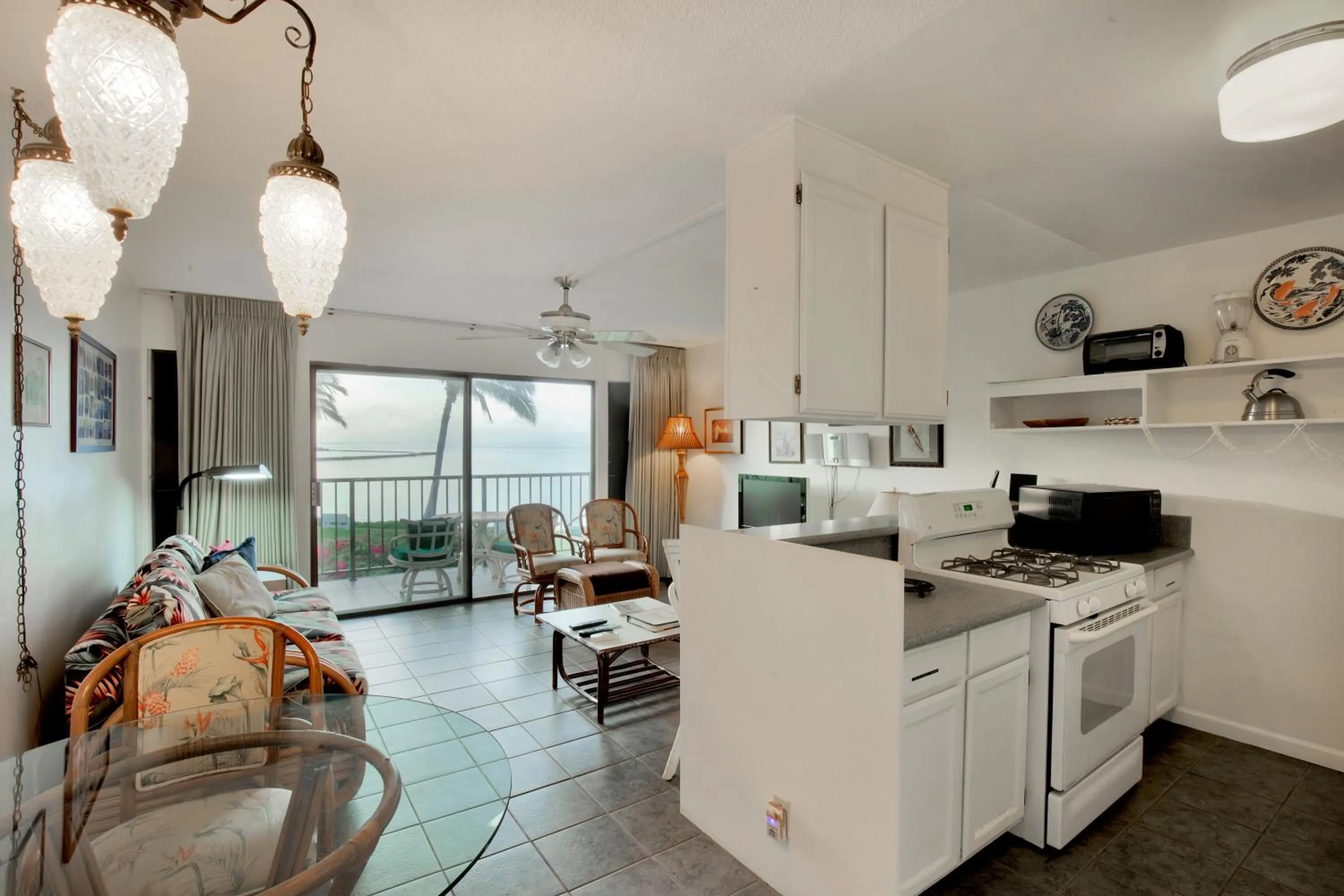 kitchen in Castle at Moloka'i Shores