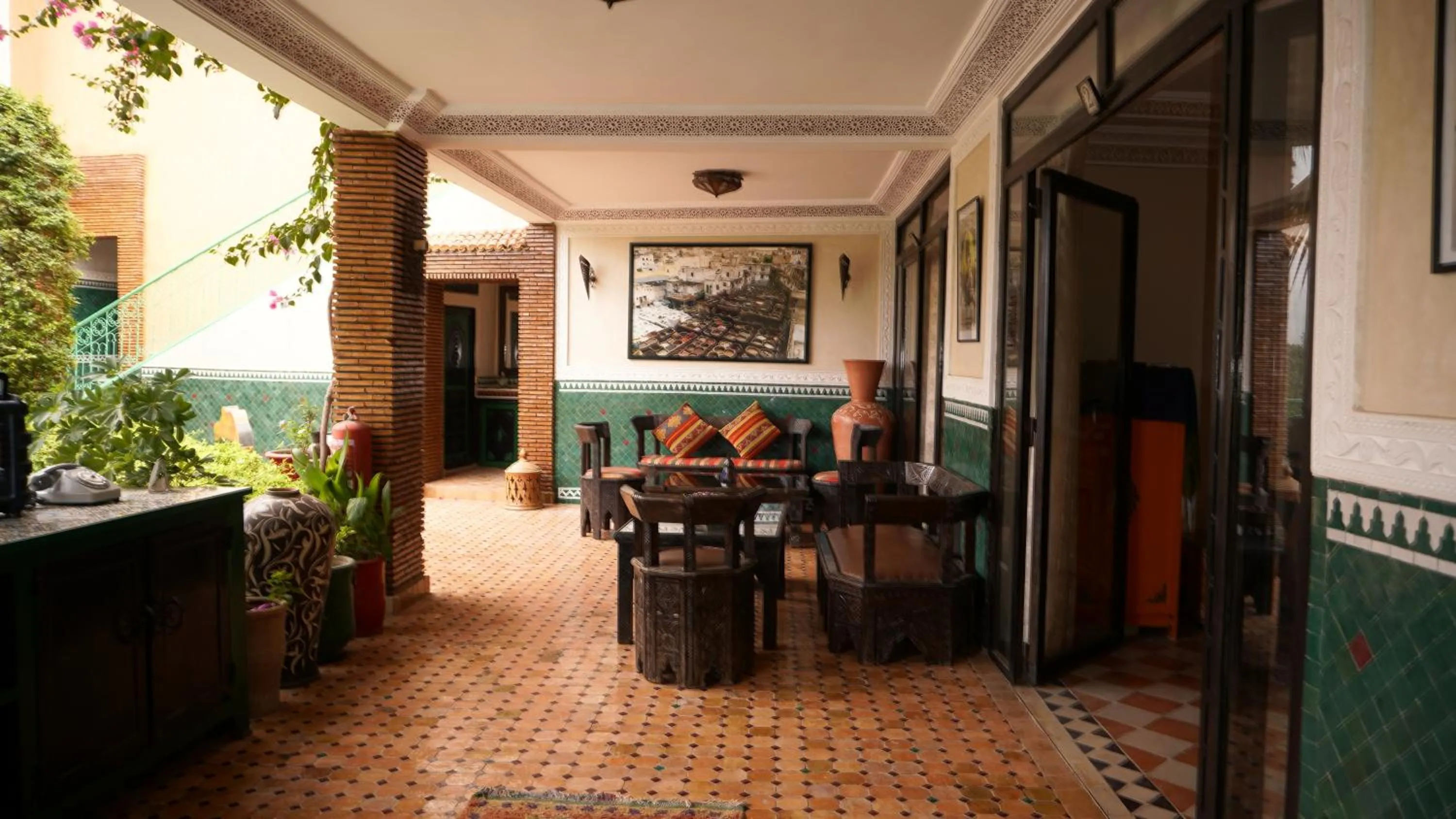 Living room in Riad Saida Atlas