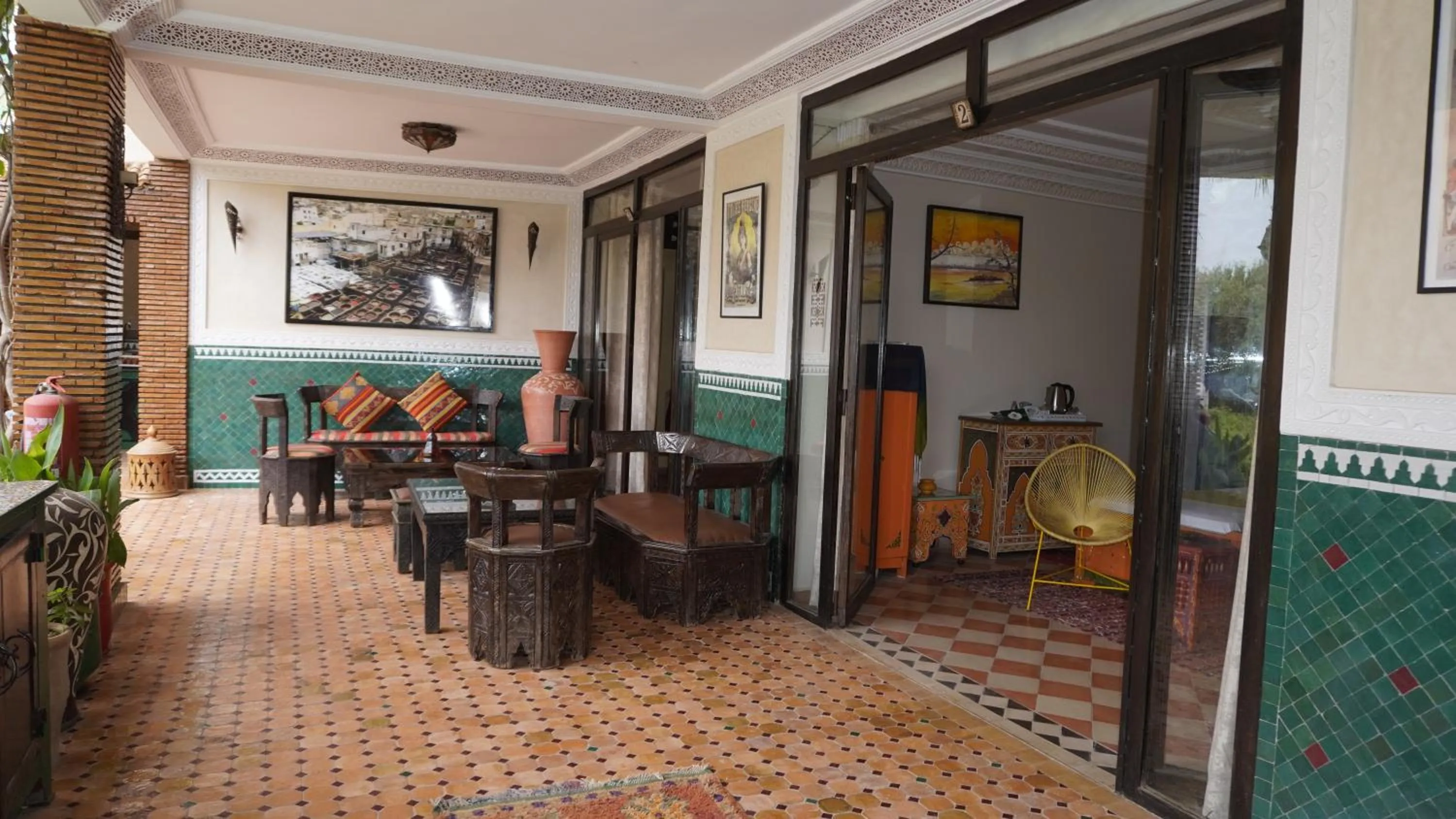 Living room in Riad Saida Atlas