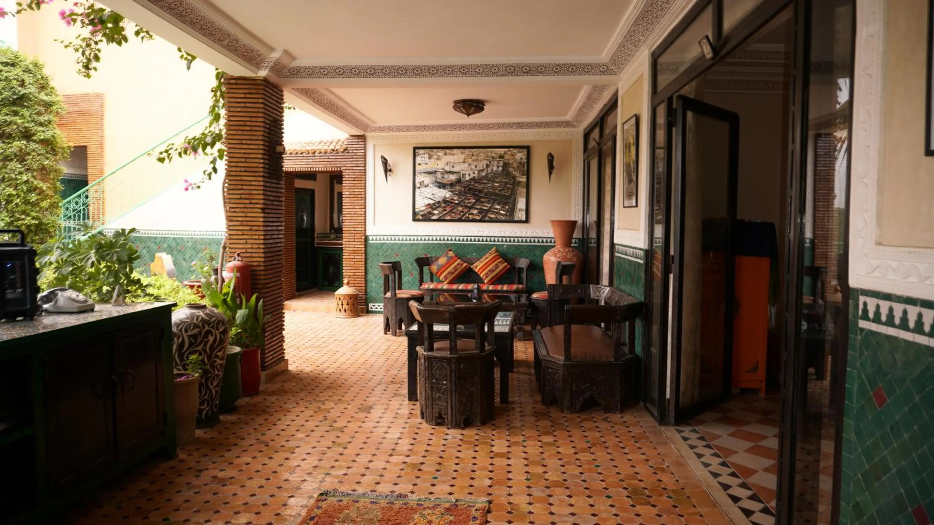 Seating area in Riad Saida Atlas
