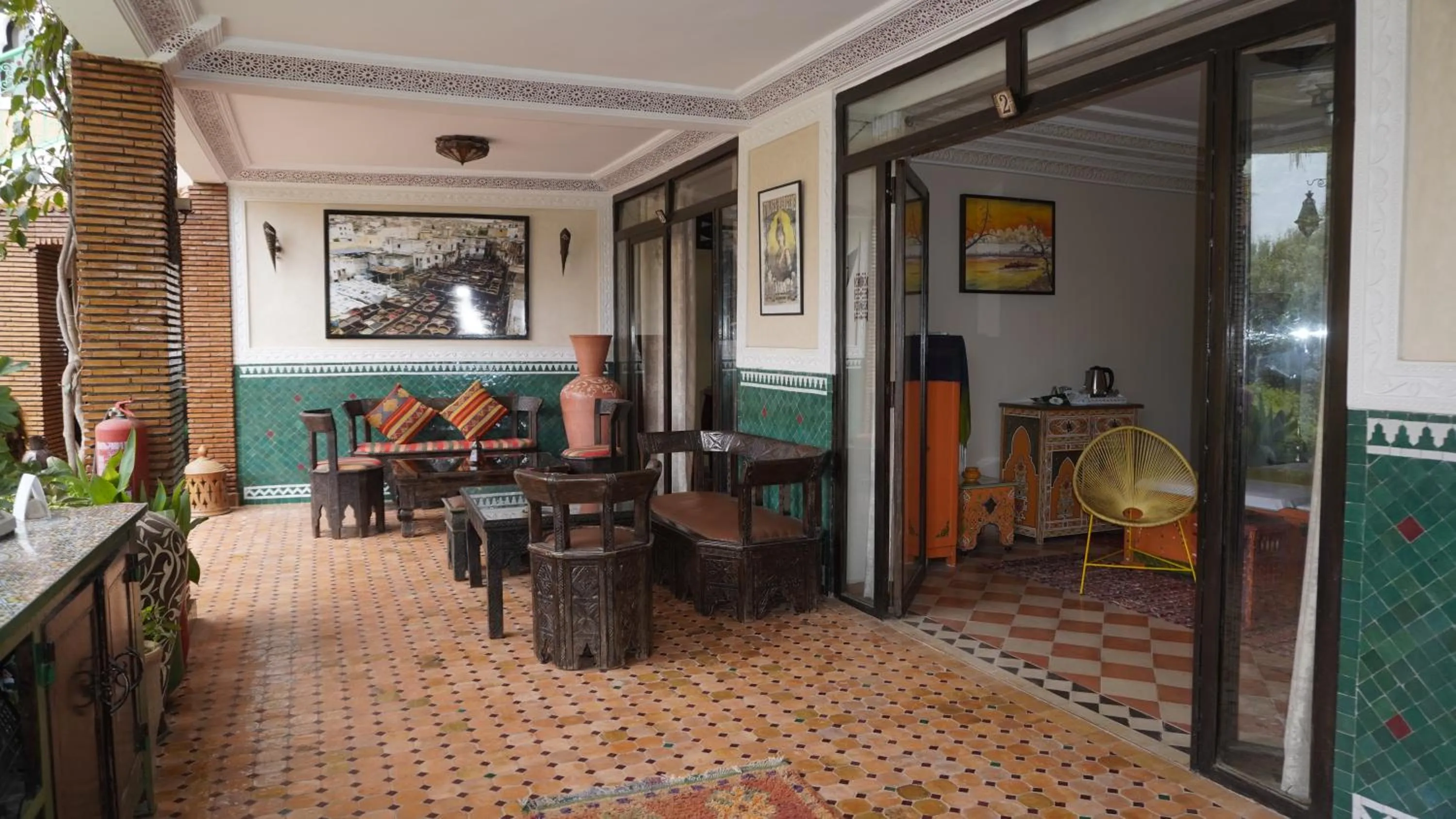 Patio in Riad Saida Atlas