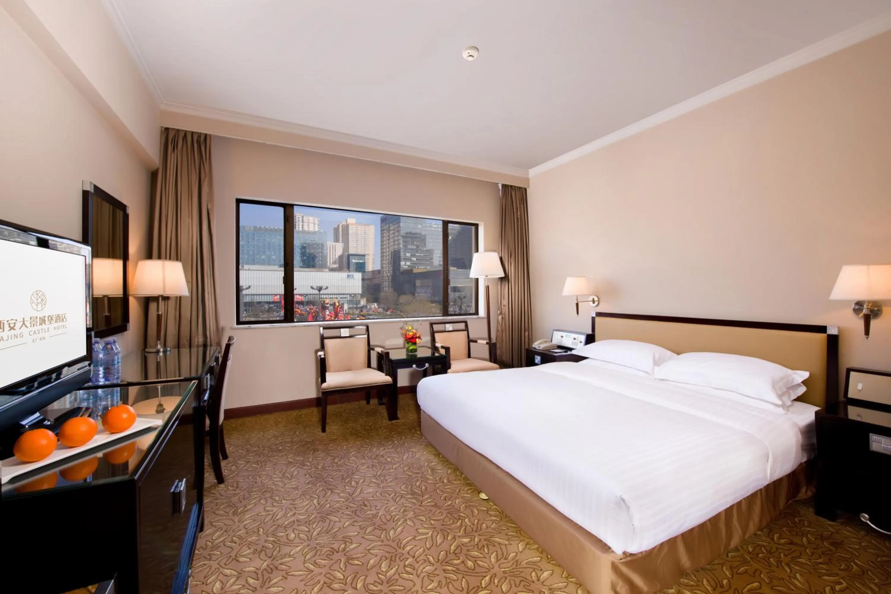 Photo of the whole room, Bed in Grand Park Xian