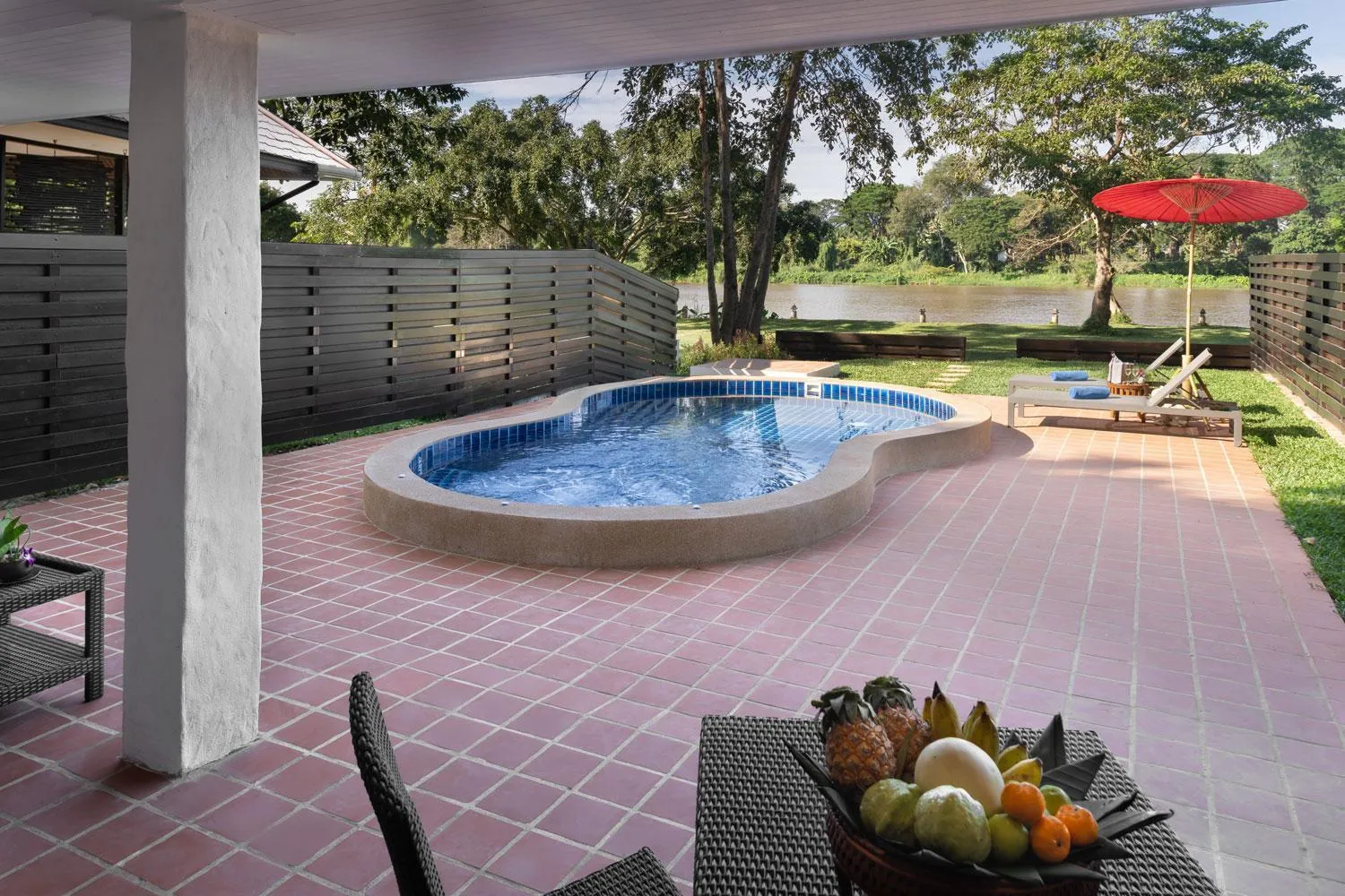 Patio in The Legend Chiang Rai Boutique River Resort & Spa