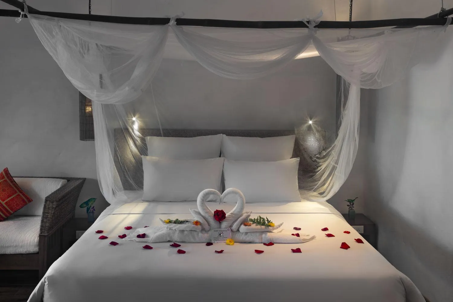 Bed in The Legend Chiang Rai Boutique River Resort & Spa