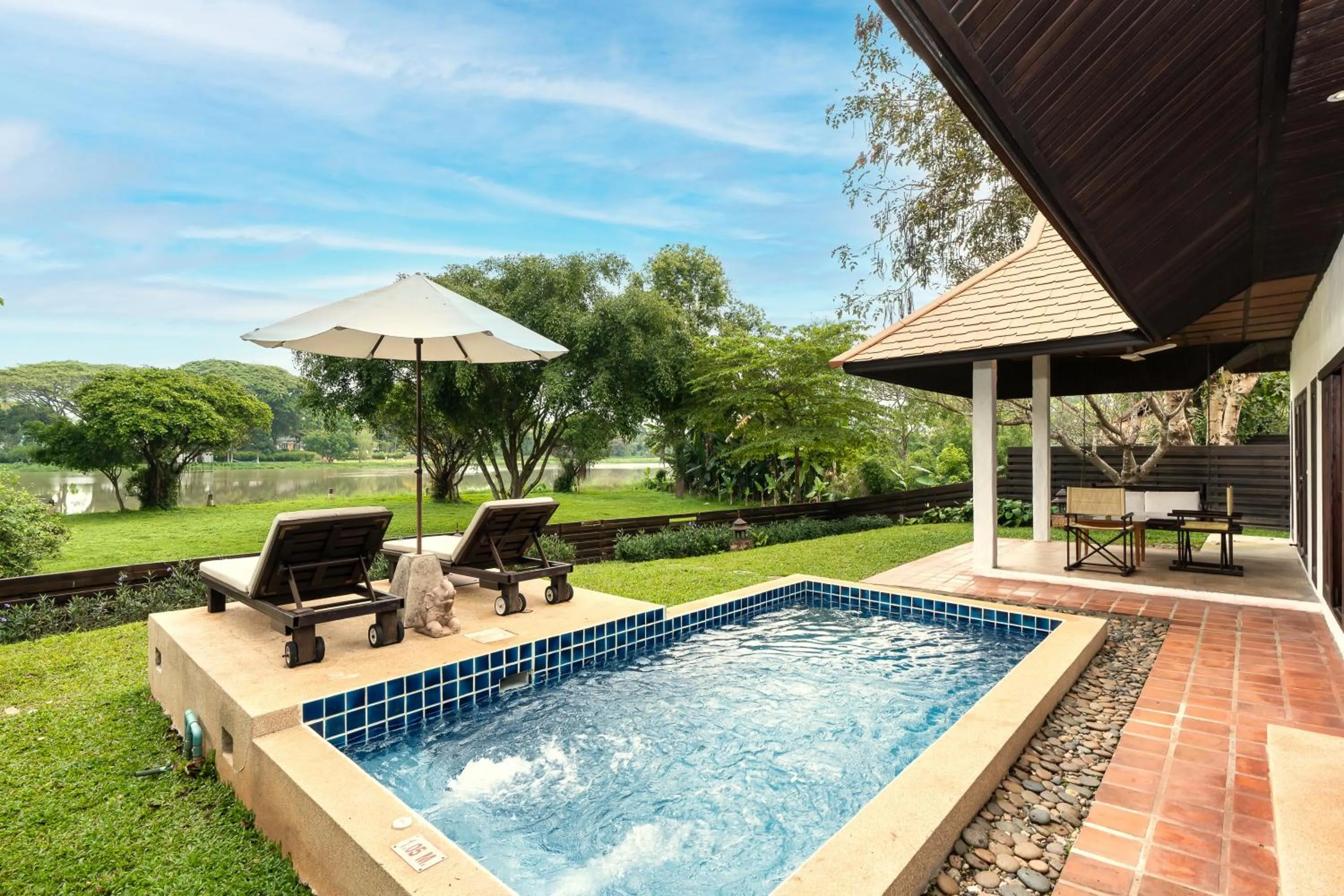 Pool view in The Legend Chiang Rai Boutique River Resort & Spa