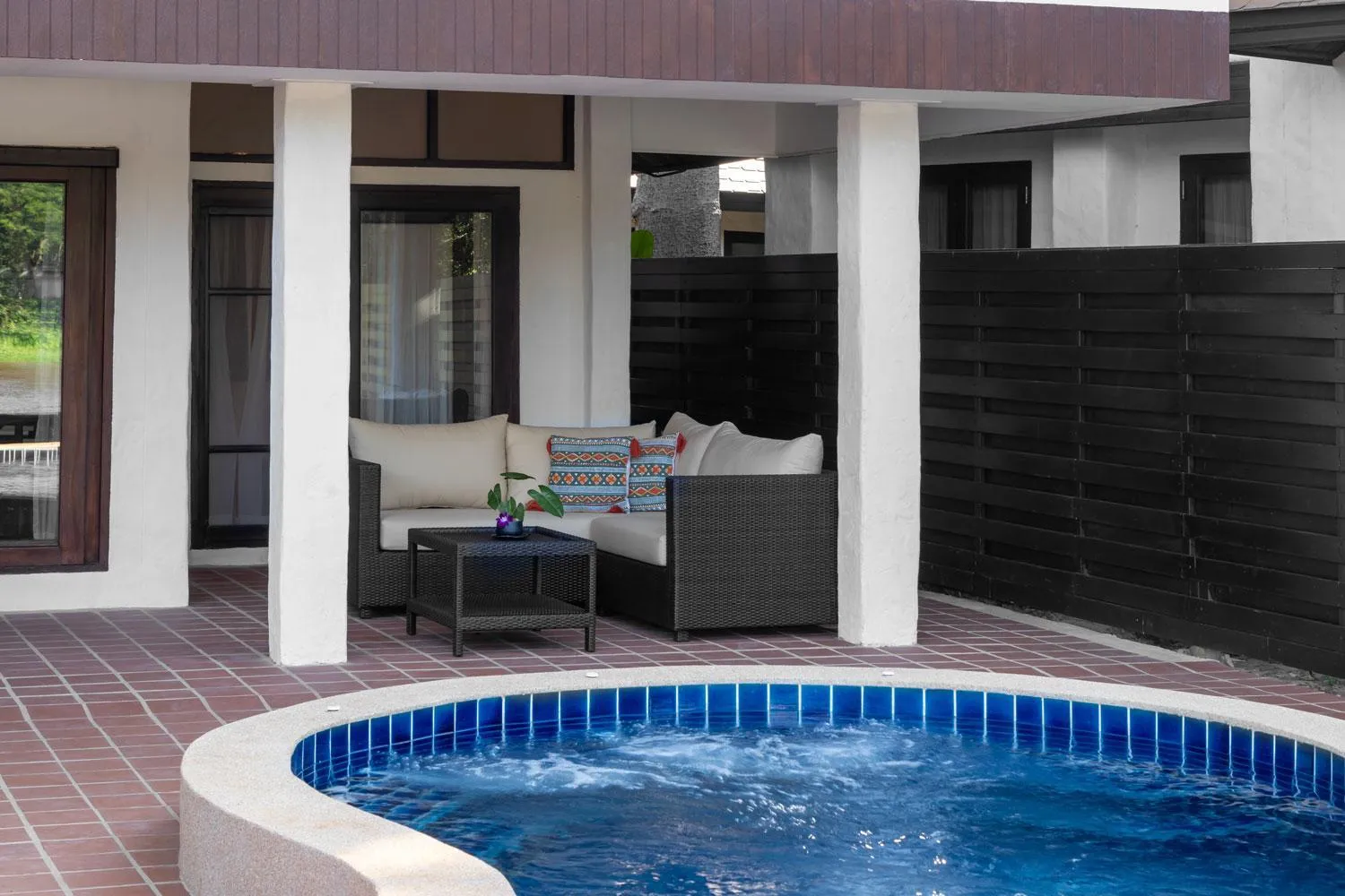 Patio in The Legend Chiang Rai Boutique River Resort & Spa