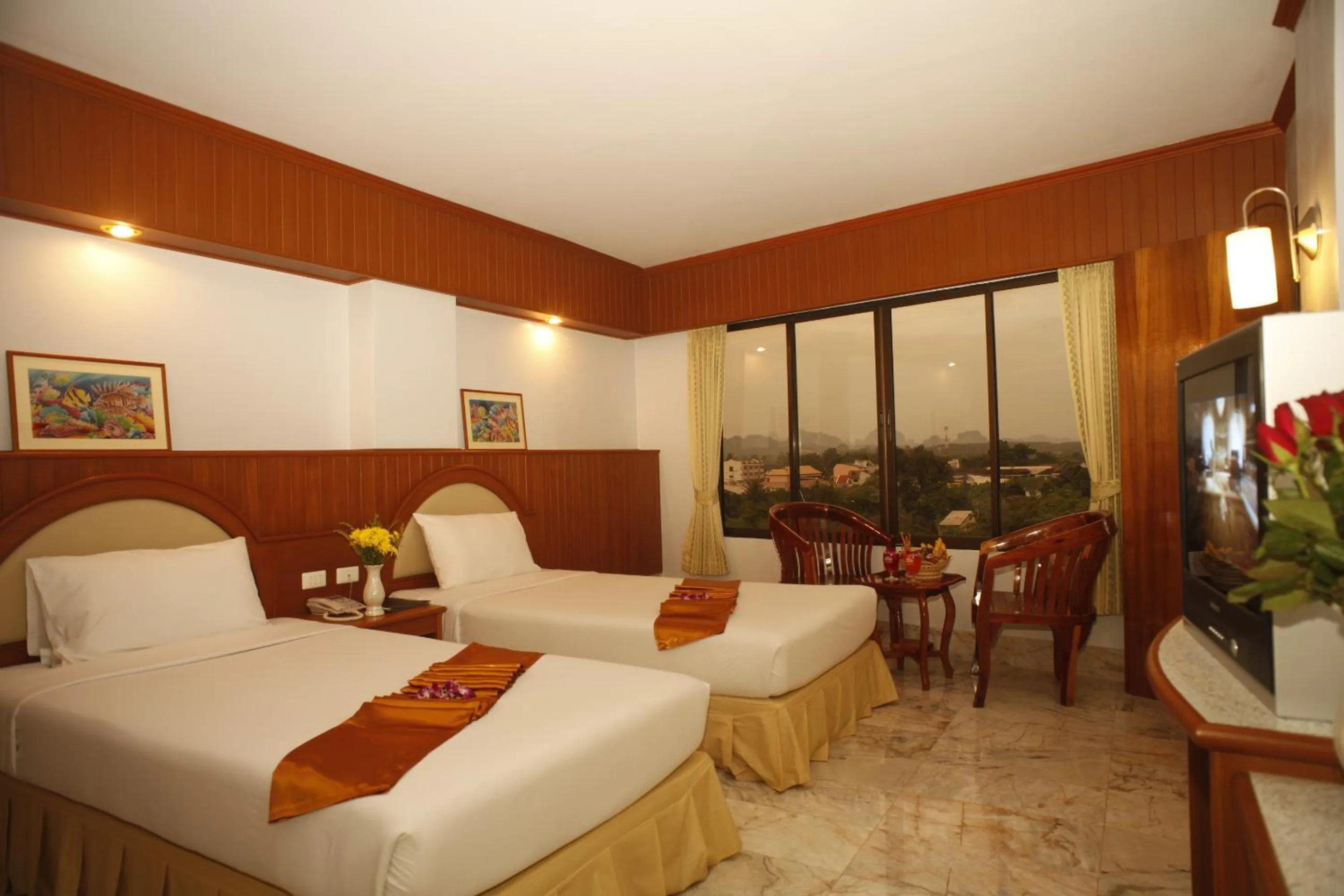 Bed in Boon Siam Hotel