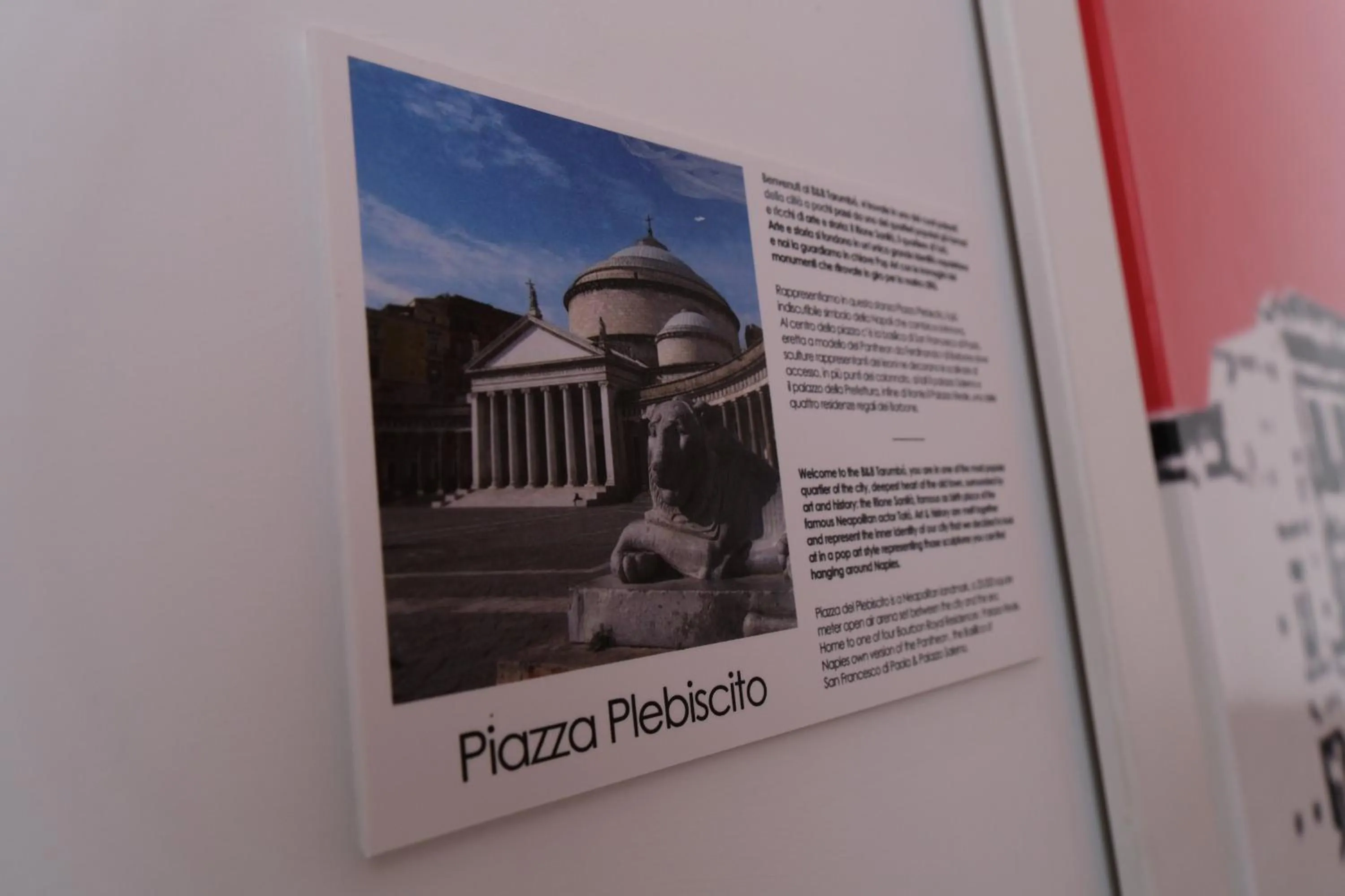 Decorative detail in B&B Tarumbò