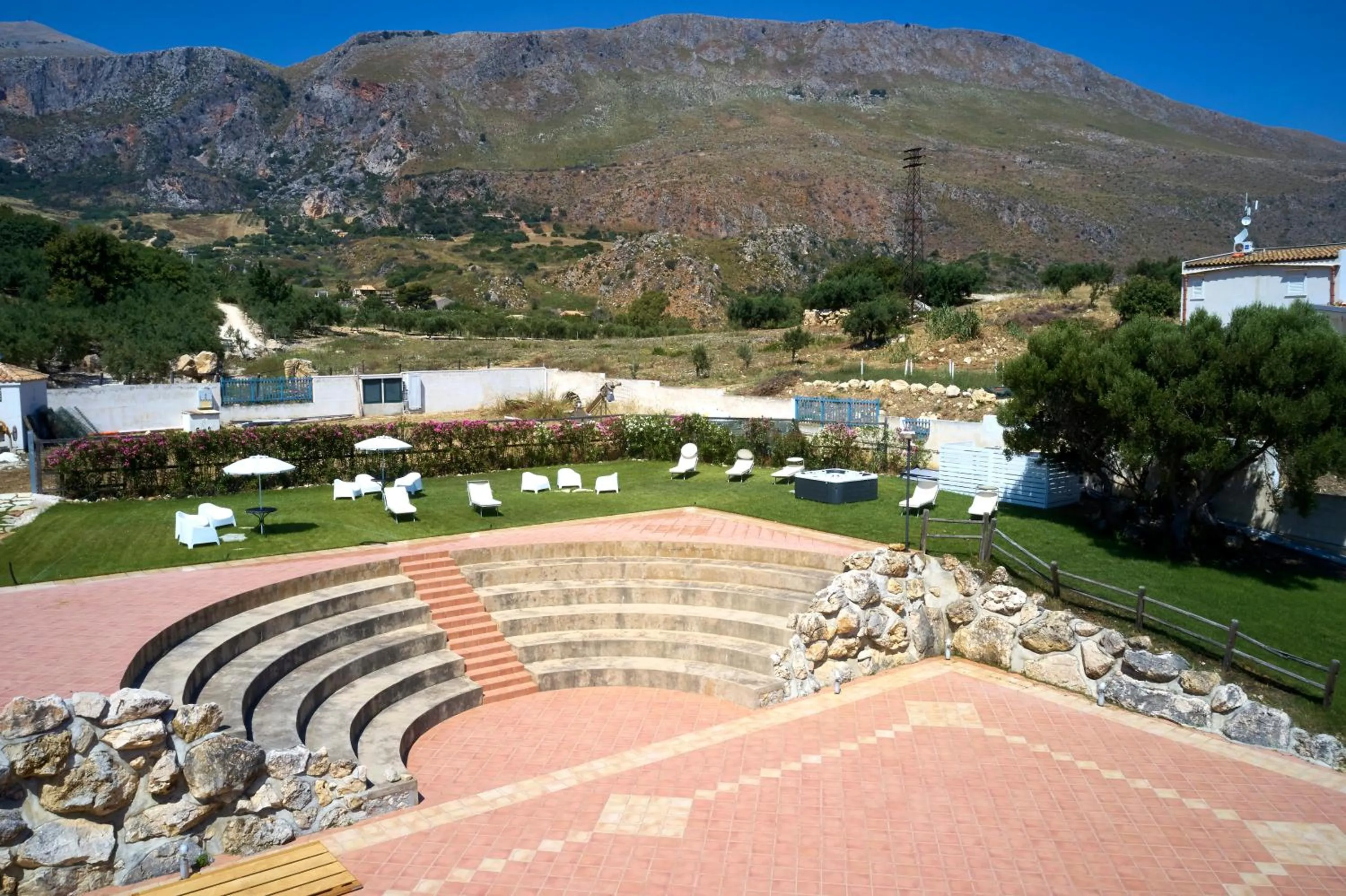 Bird's eye view in Baglio Dello Zingaro