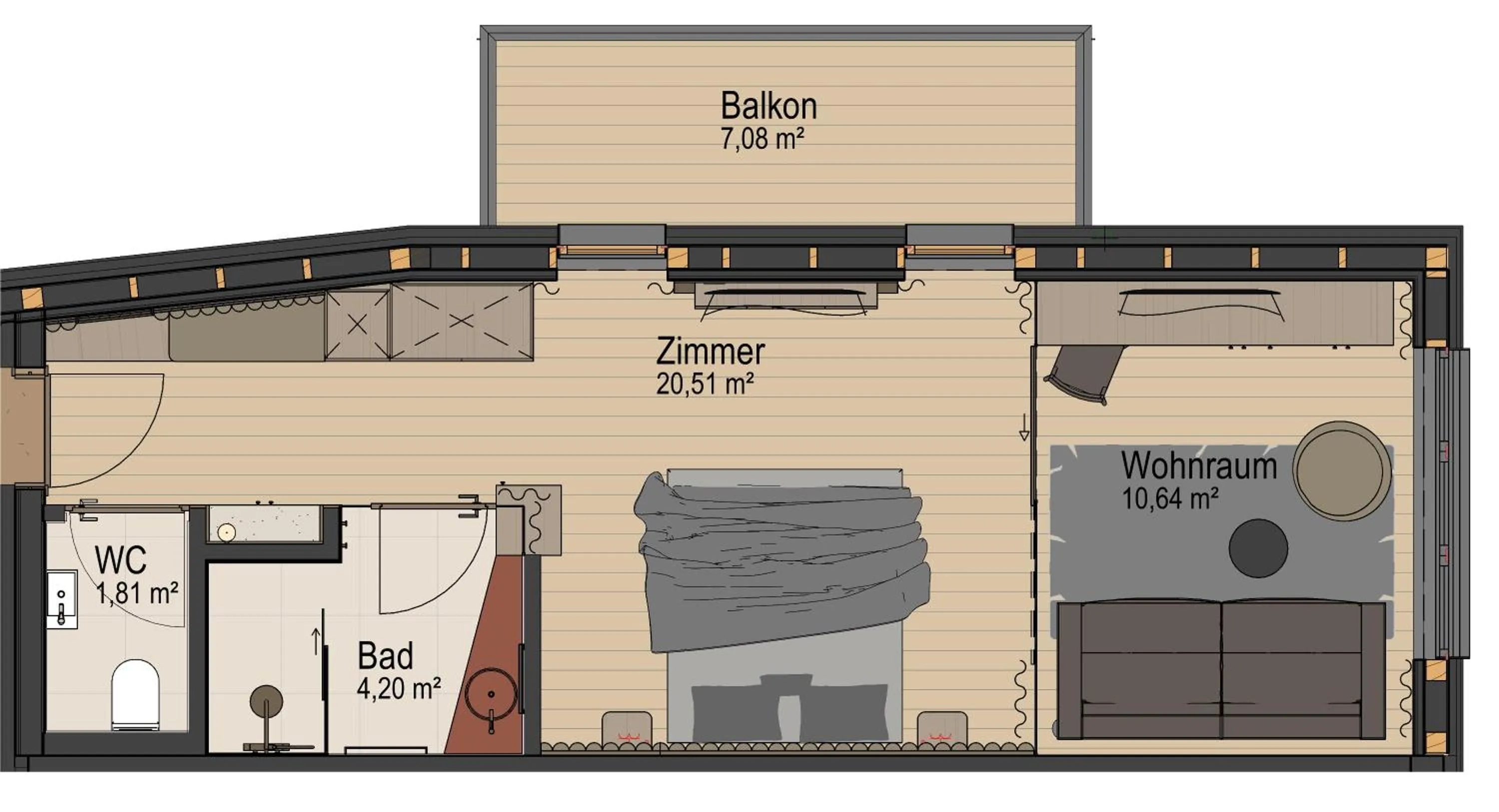 Photo of the whole room in Hotel Bäckelar Wirt Superior