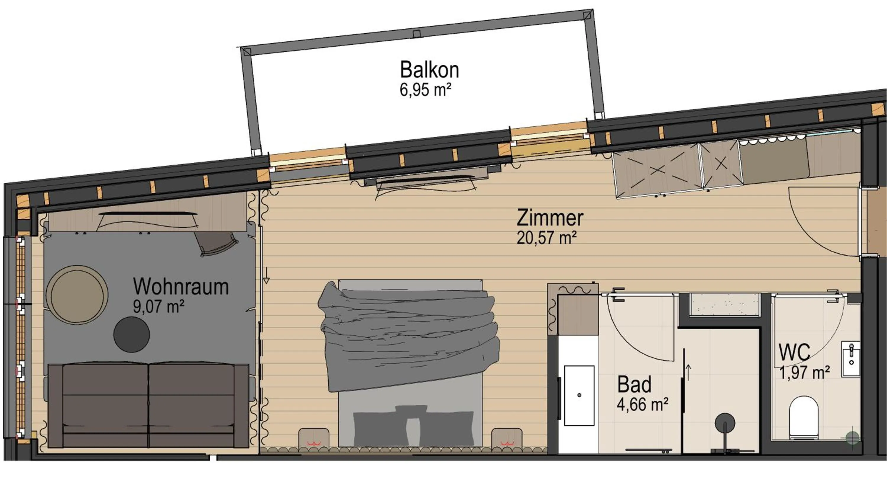 Photo of the whole room in Hotel Bäckelar Wirt Superior