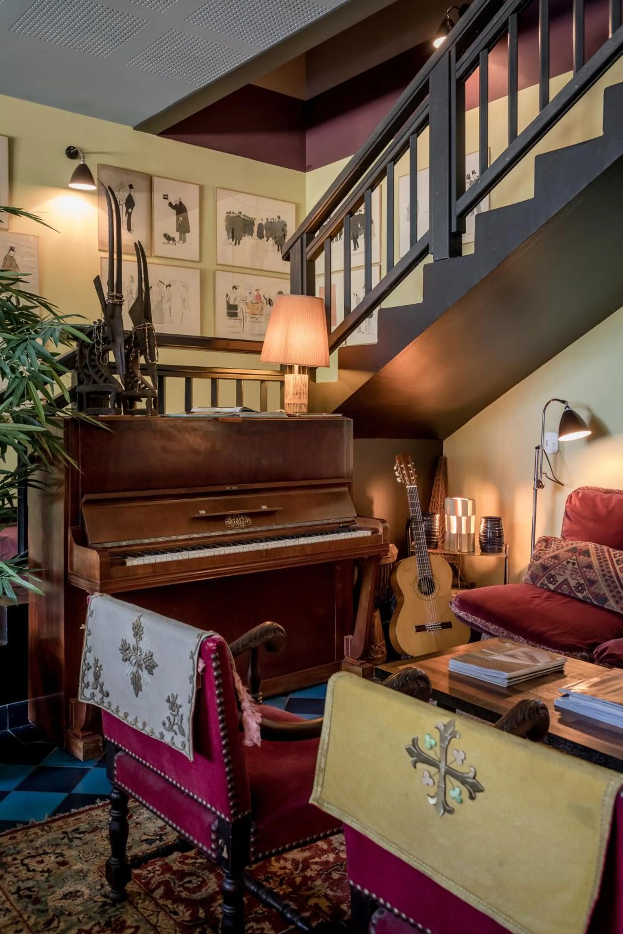 Living room in Hôtel Ville d'Hiver