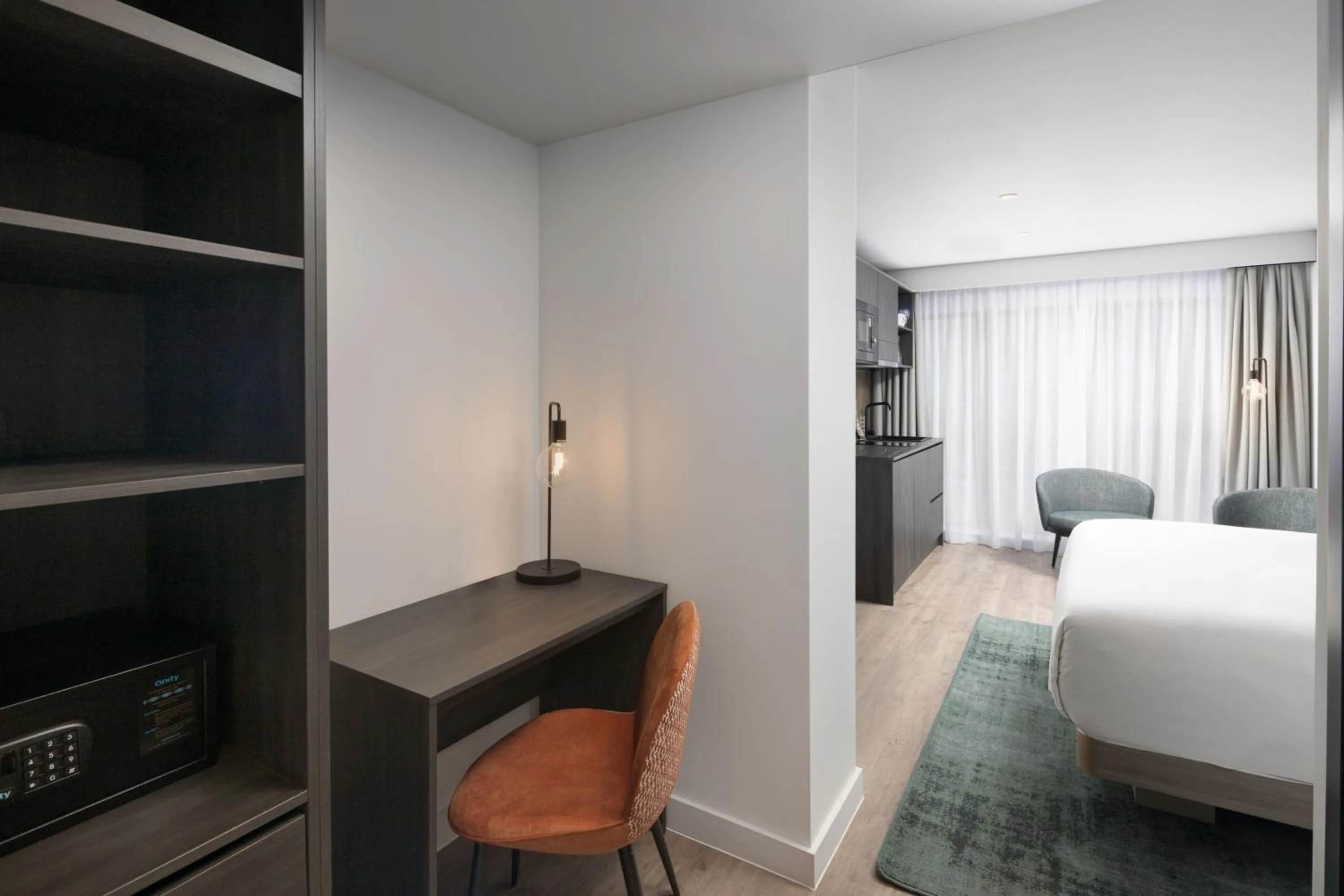 Bedroom, Bed in Residence Inn by Marriott Manchester Piccadilly