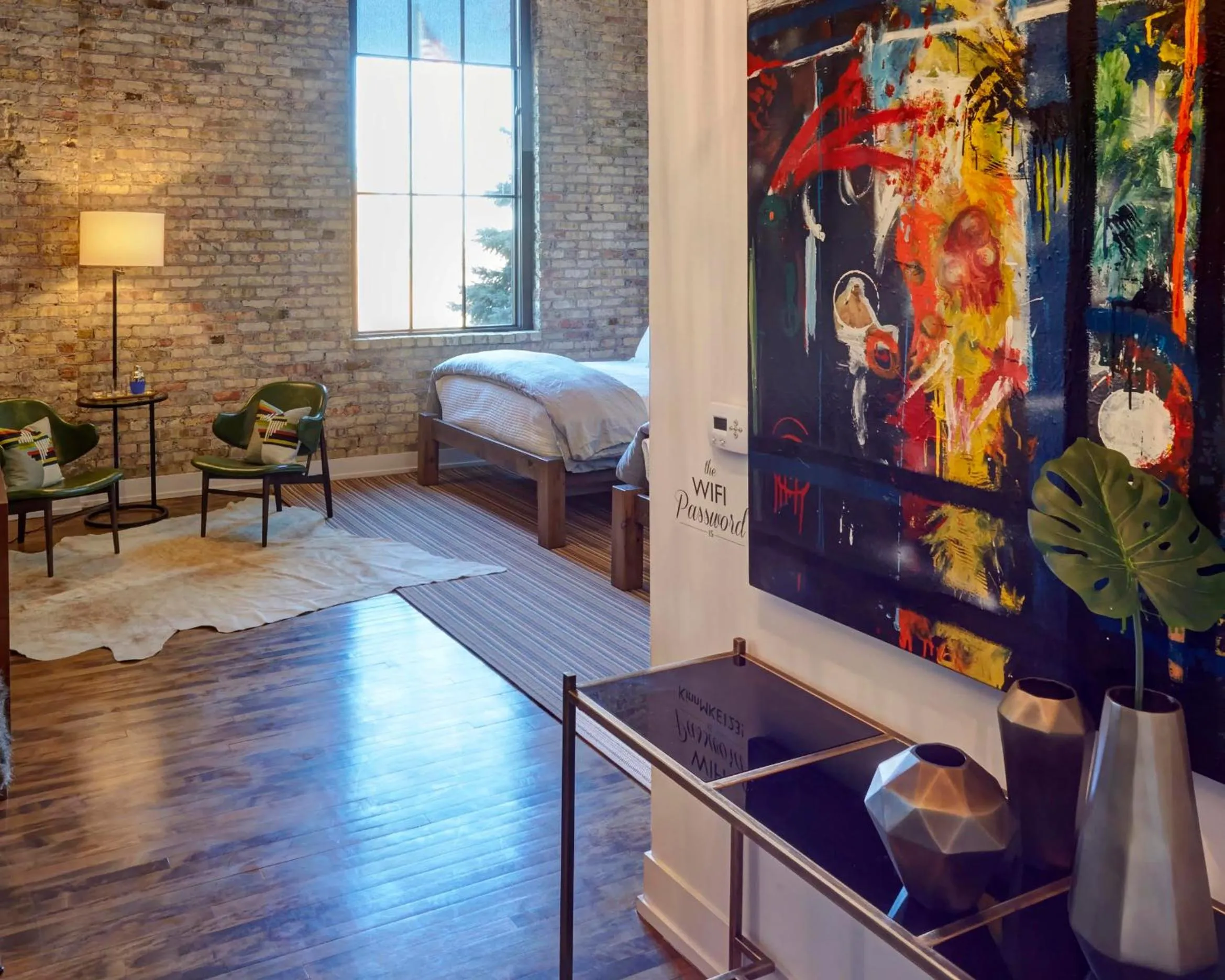 Seating area, Bed in Kinn Guesthouse Bay View