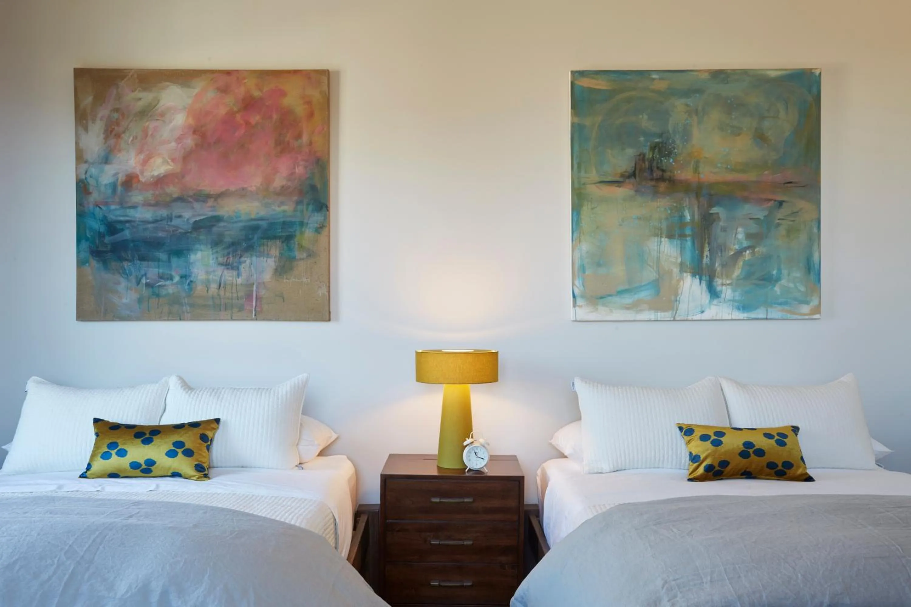 Decorative detail, Bed in Kinn Guesthouse Bay View