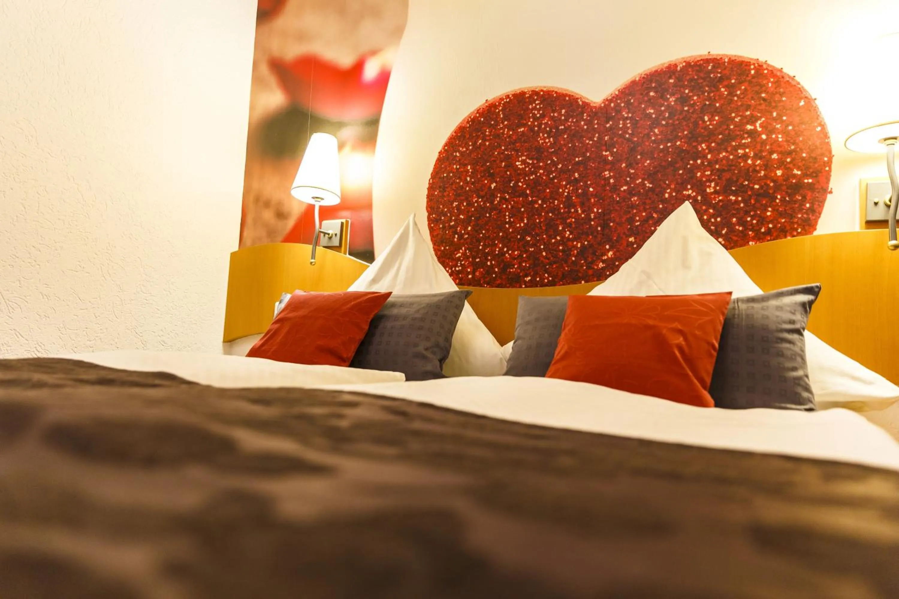 Bed in Hotel Rheingold