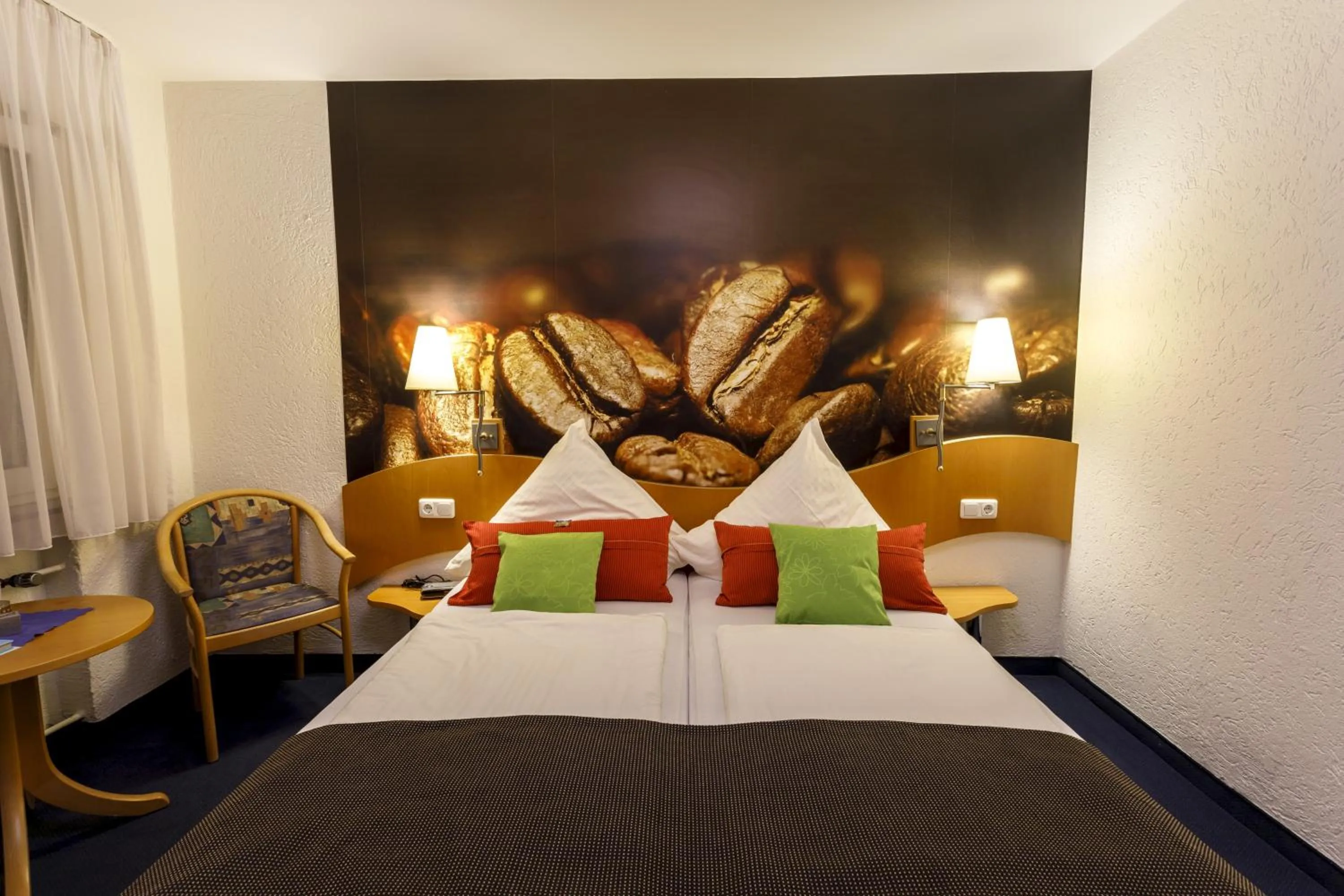 Bed in Hotel Rheingold