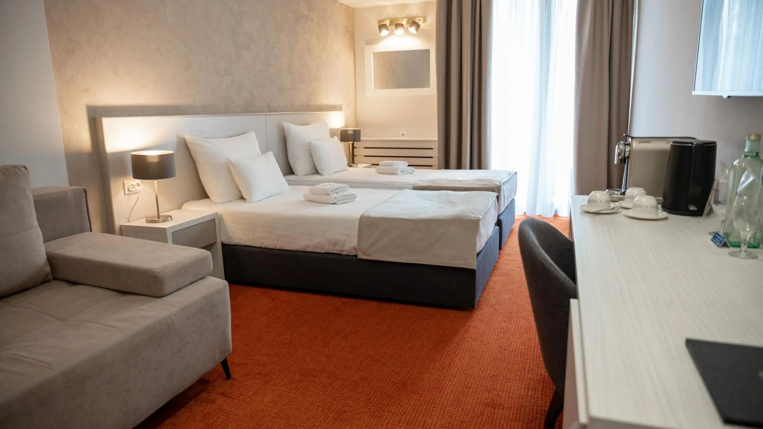 Bed in Zepter Hotel Vrnjacka Banja, member of Zepter Hotels