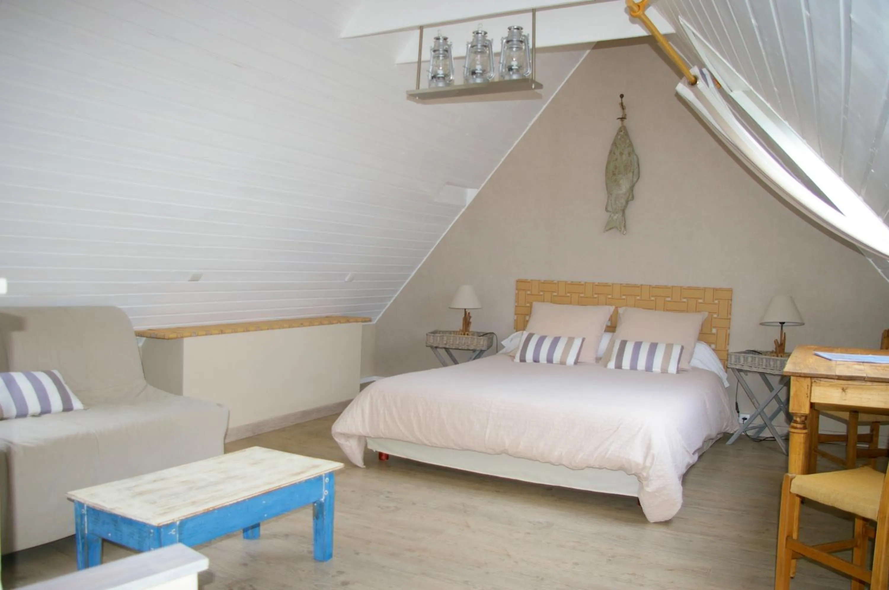 Bedroom, Bed in Le Colombier Bretagne