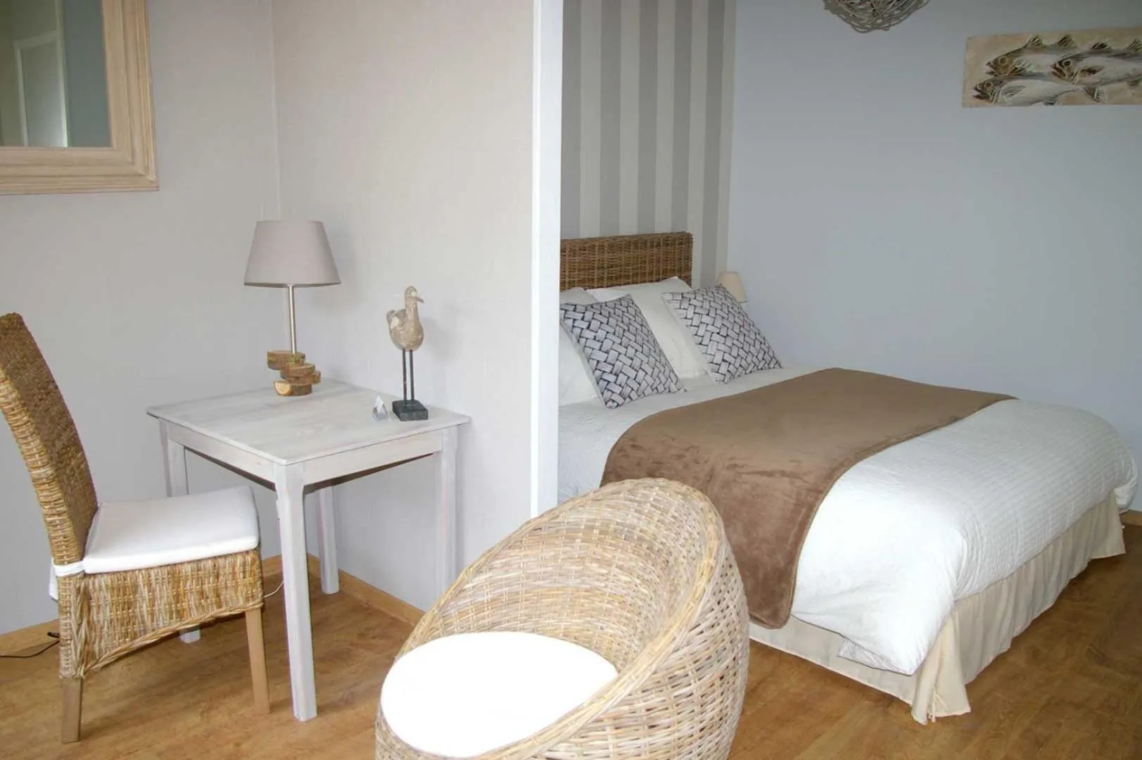 Bedroom, Bed in Le Colombier Bretagne