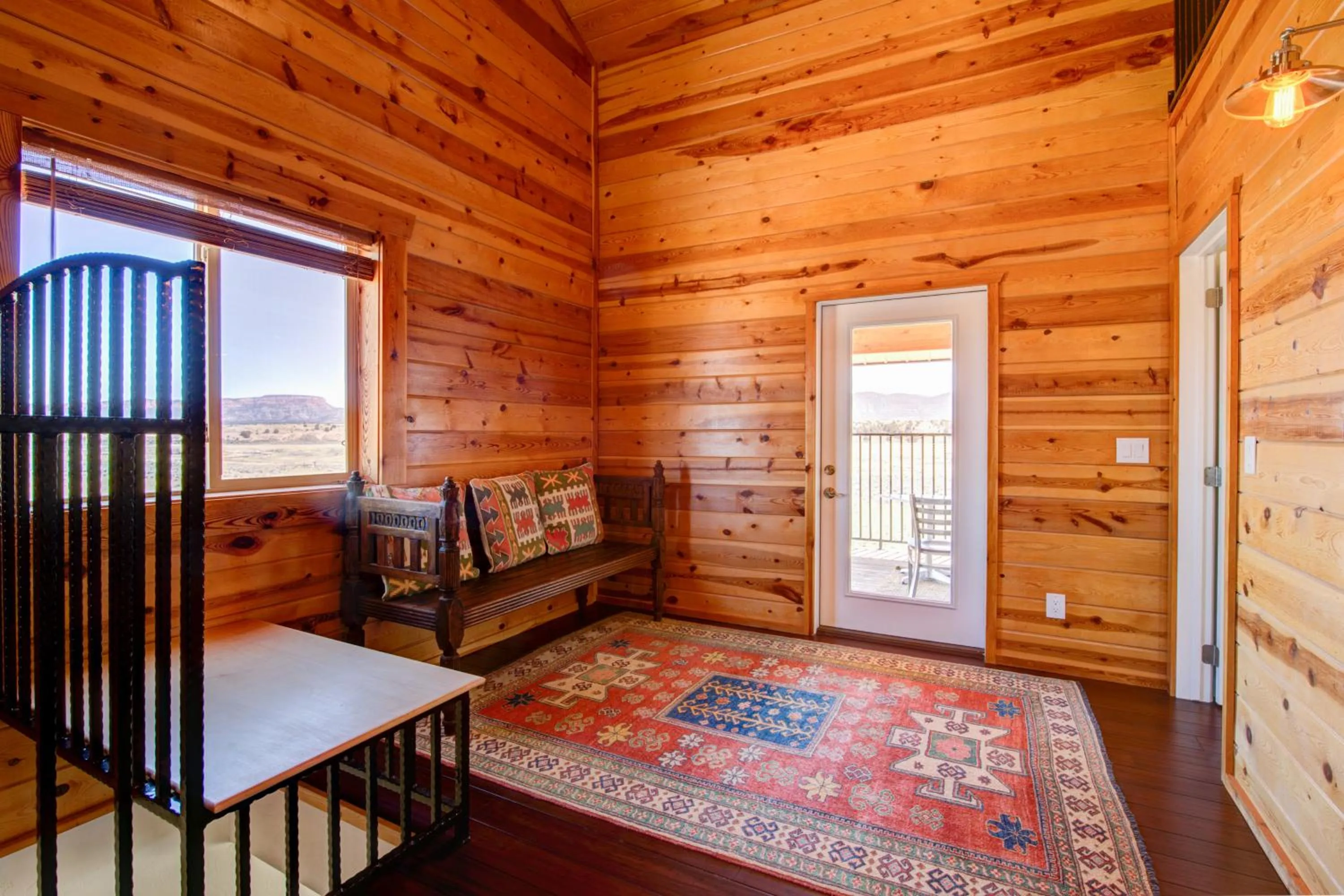 Bed in The Lookout at Sevier River