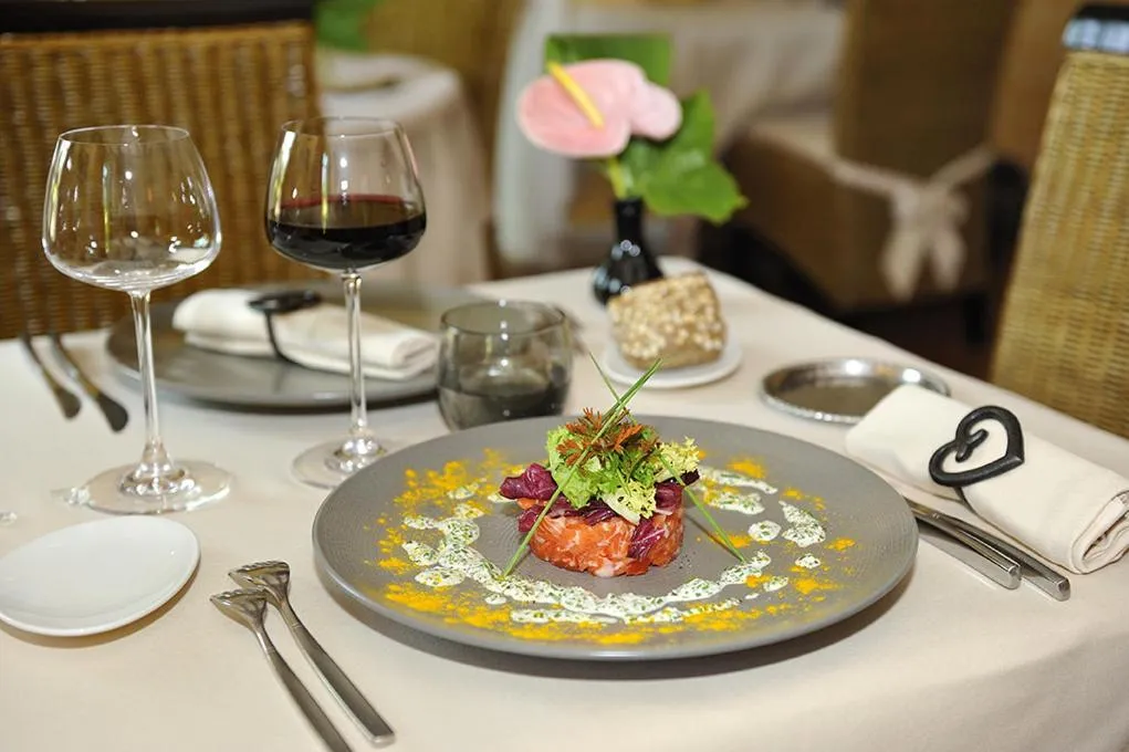 Food close-up in Logis Hôtel Auberge De L'ecole