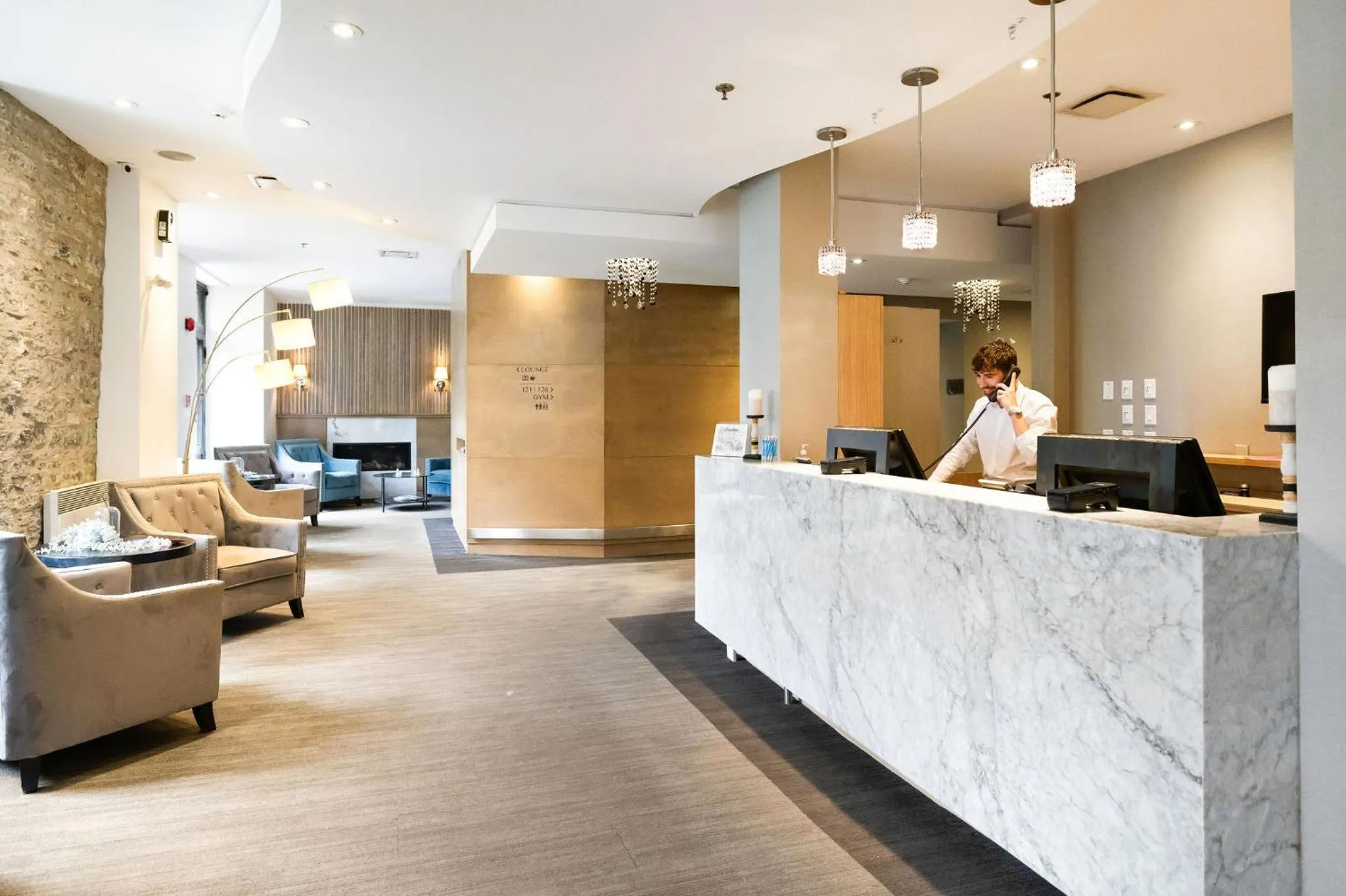 Lobby or reception in Hotel Port-Royal