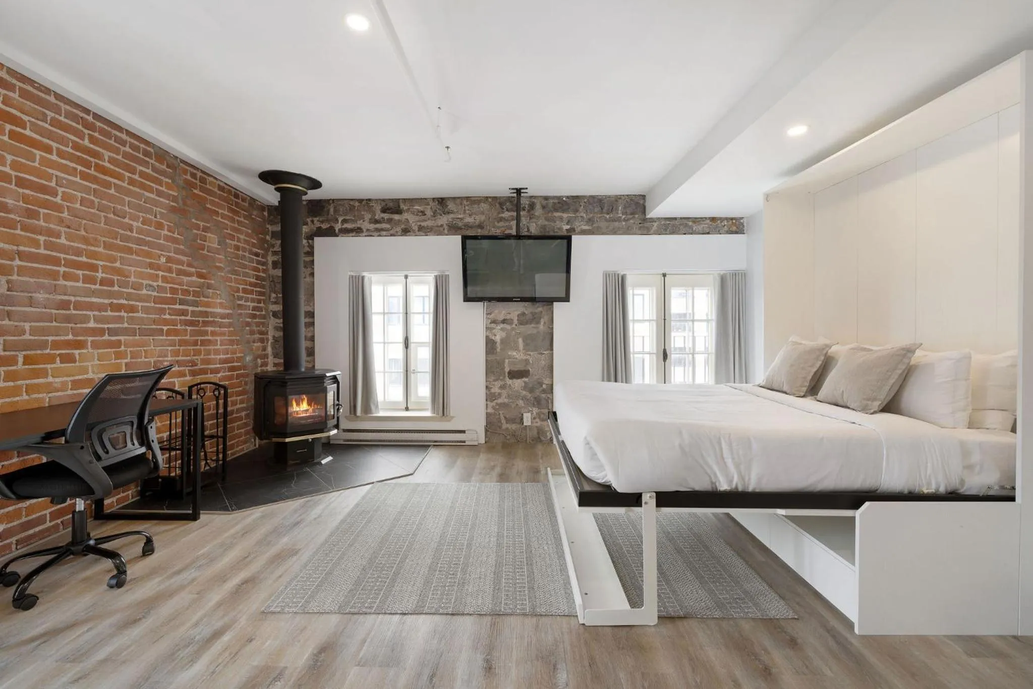 Living room, Bed in Hotel Port-Royal