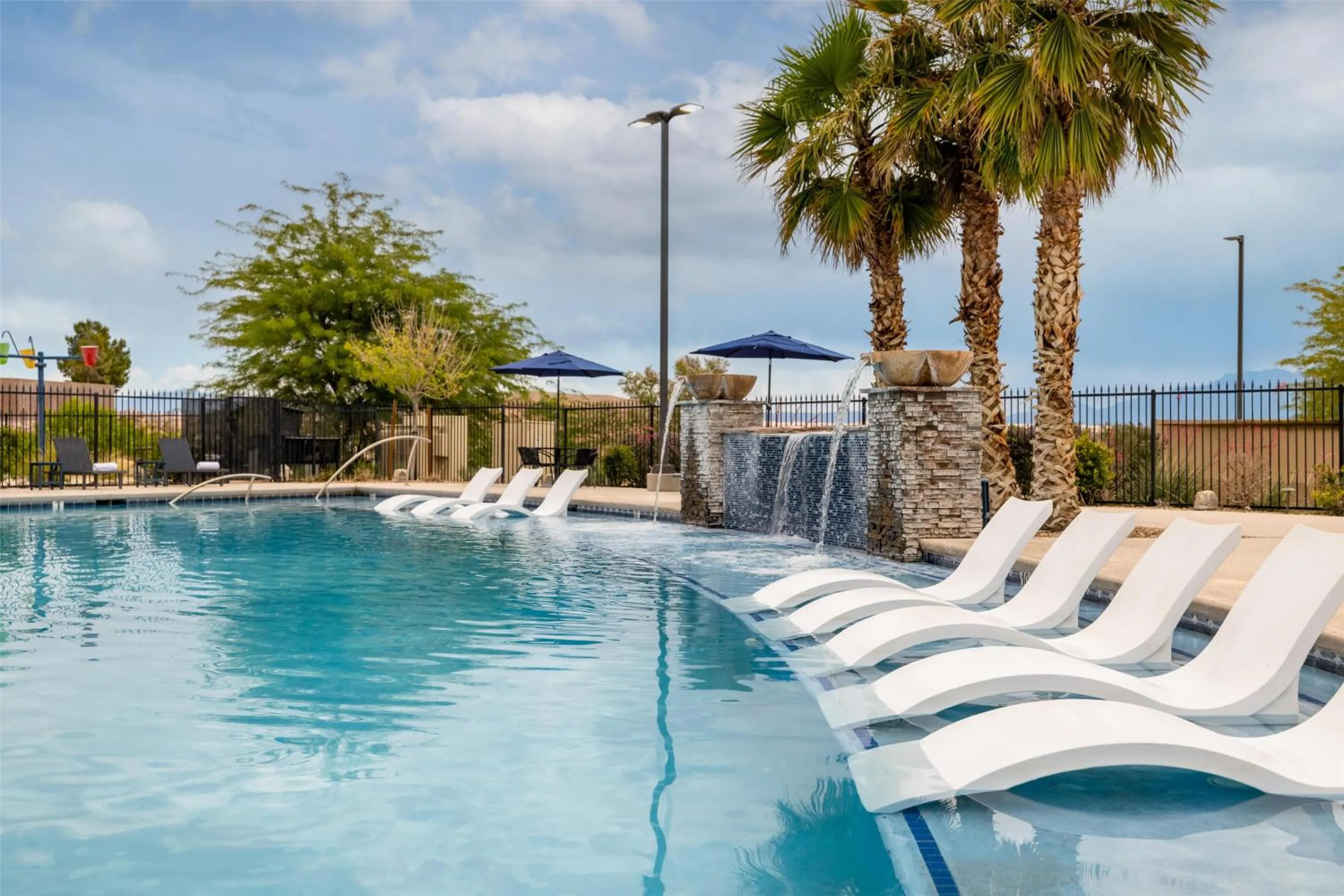 Pool view in Hampton Inn & Suites by Hilton Mesquite