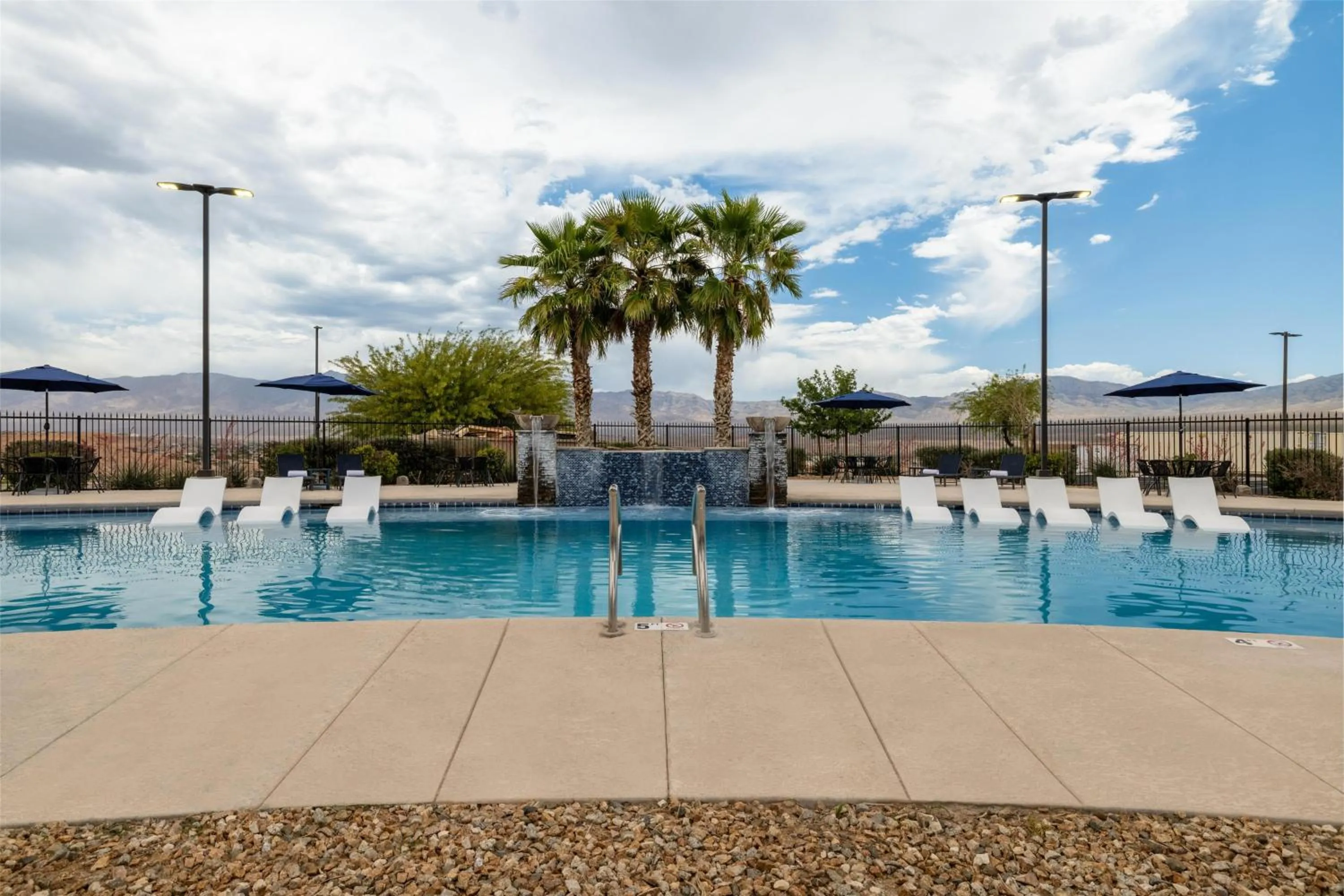 Pool view in Hampton Inn & Suites by Hilton Mesquite